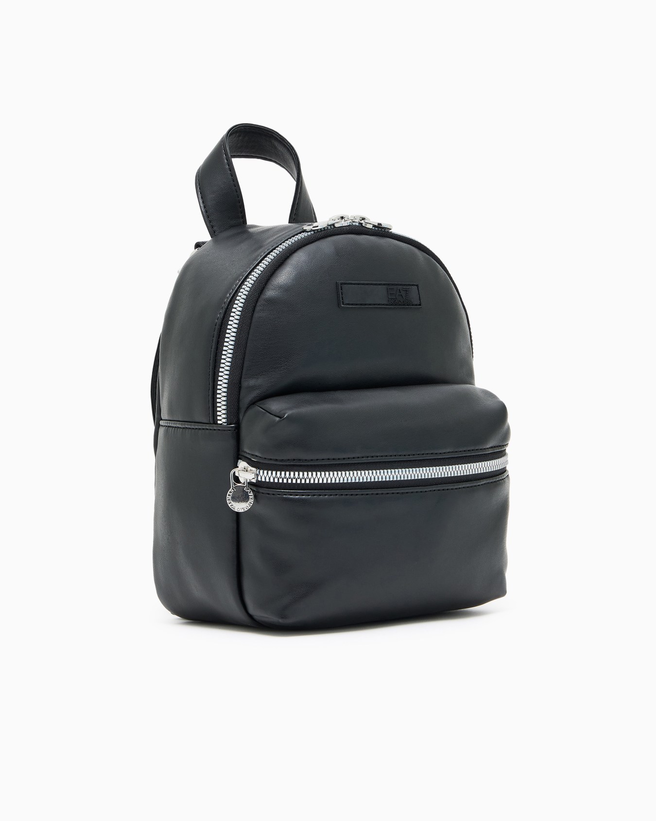 Winter Mix mini backpack in leather-effect fabric Slide 1