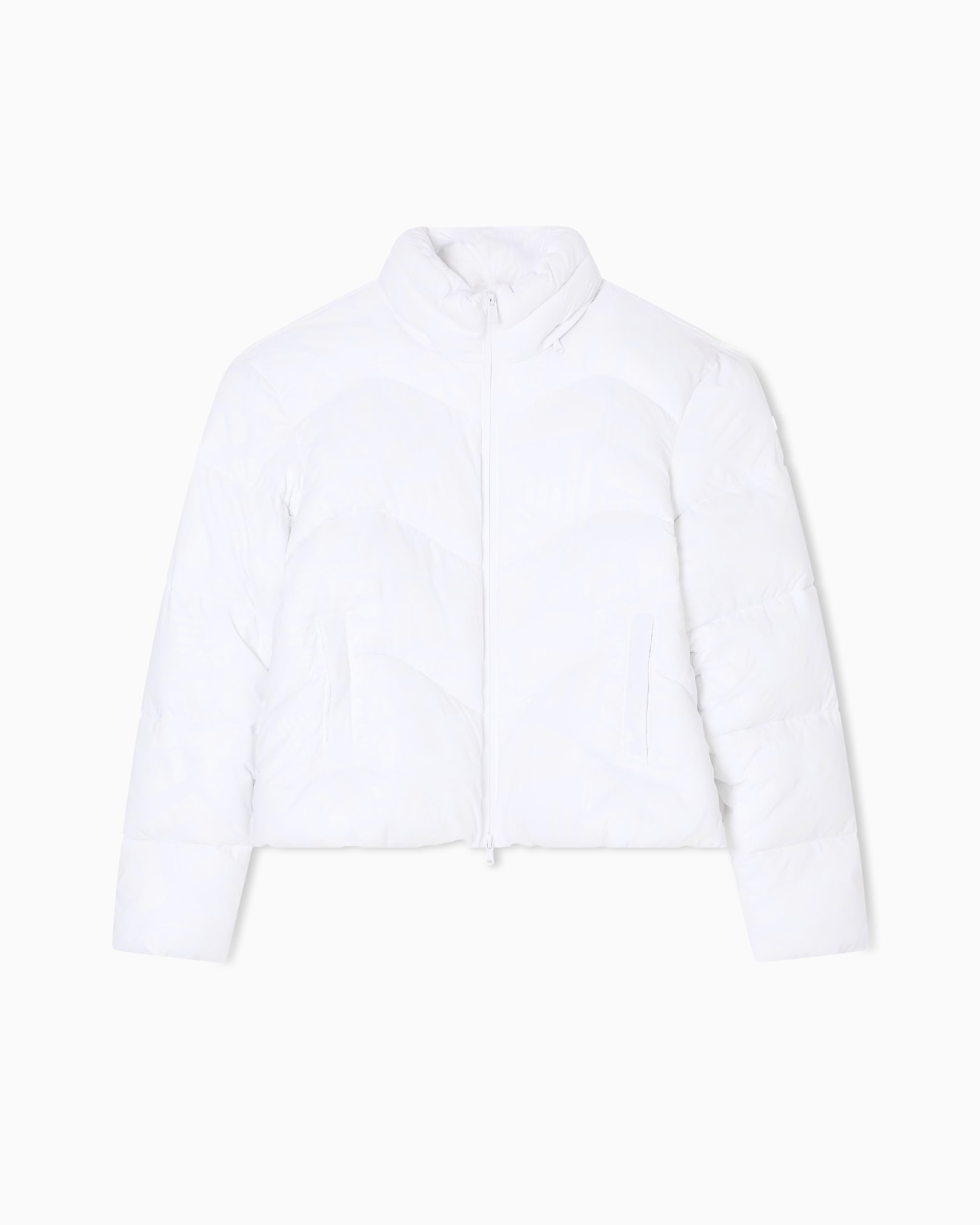 Wattierte Nylon-Jacke mit Allover-Monogramm-Print Folie 0
