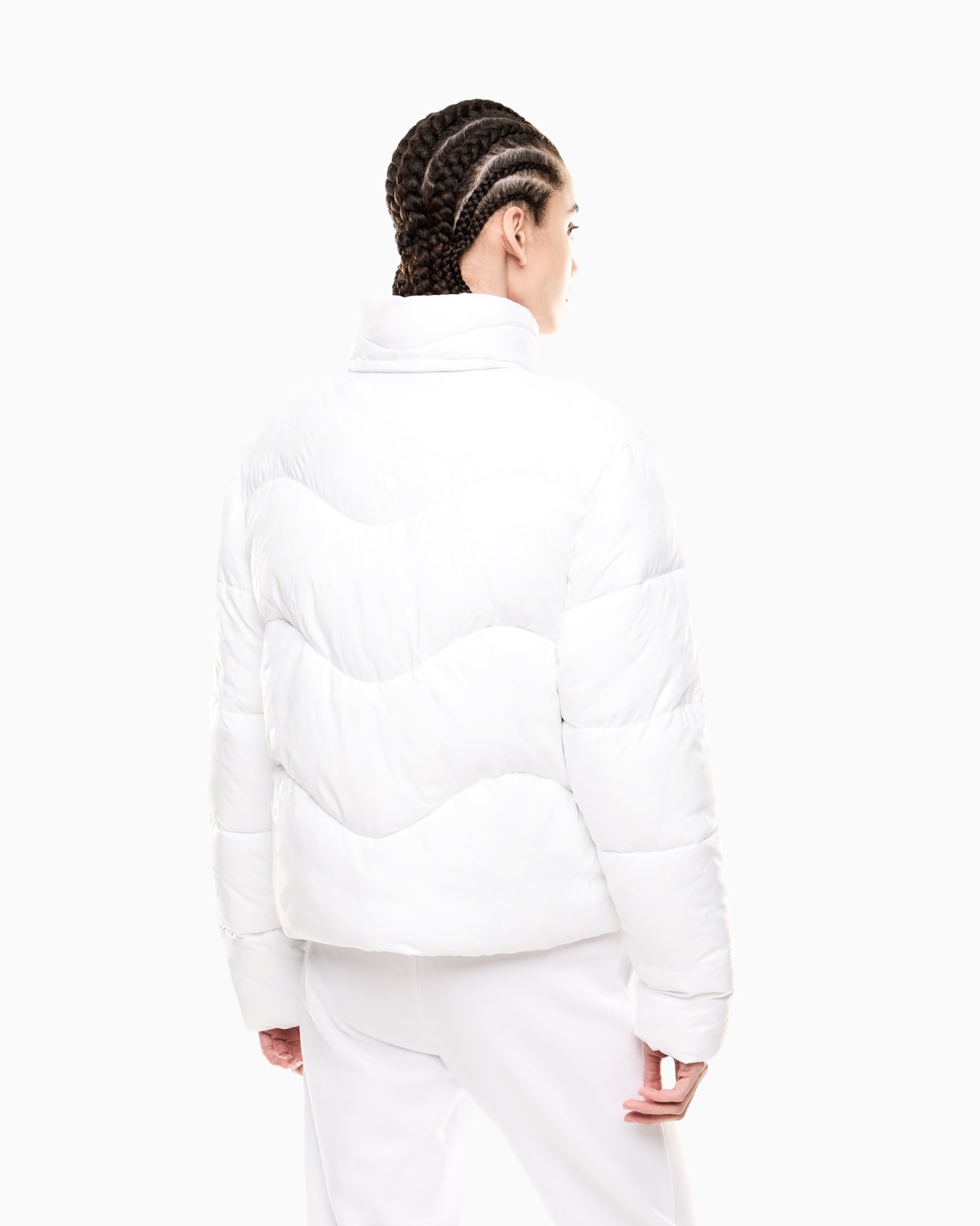 Wattierte Nylon-Jacke mit Allover-Monogramm-Print Folie 2