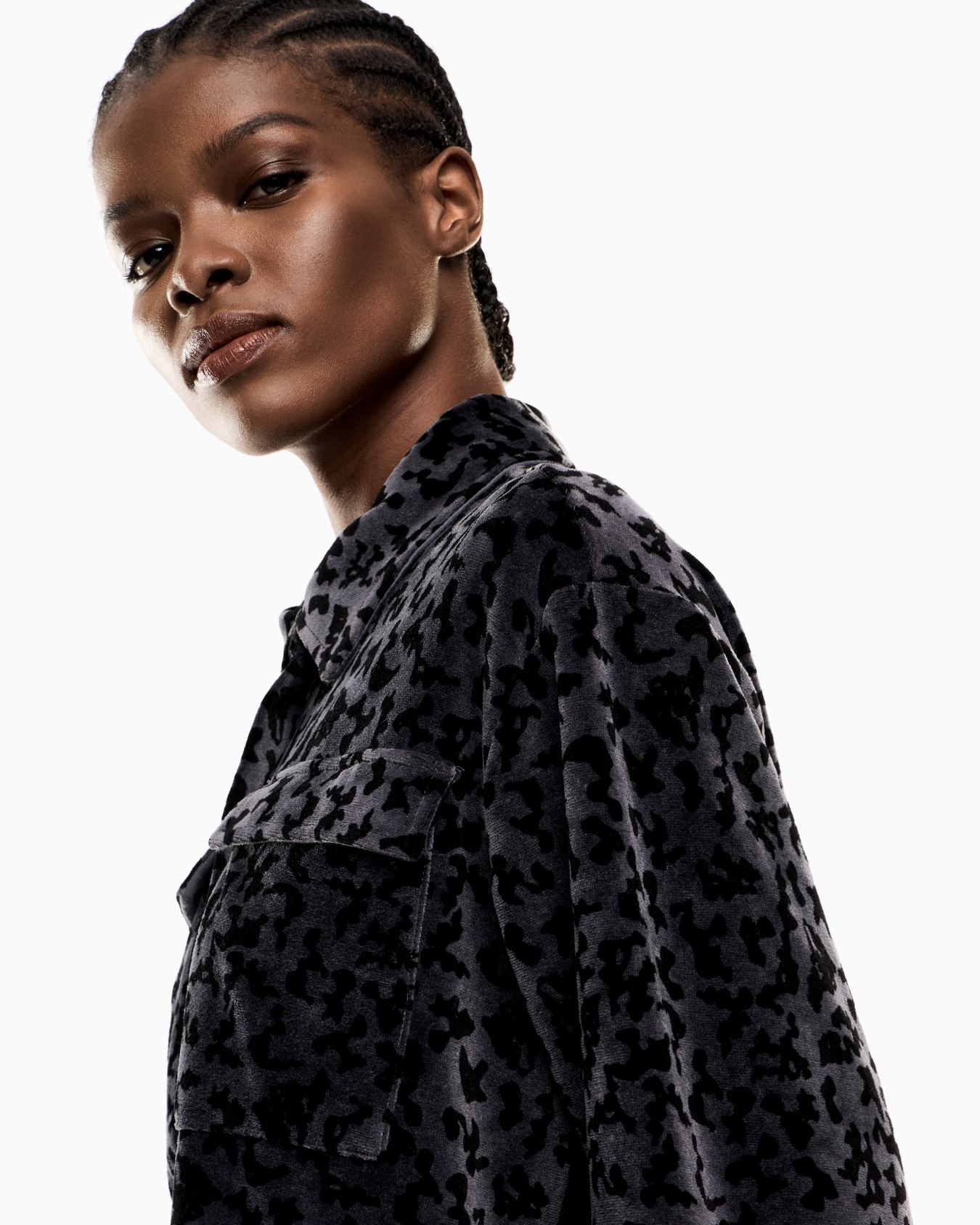 Overshirt Graphic Series in ciniglia stampa animalier Slide 4