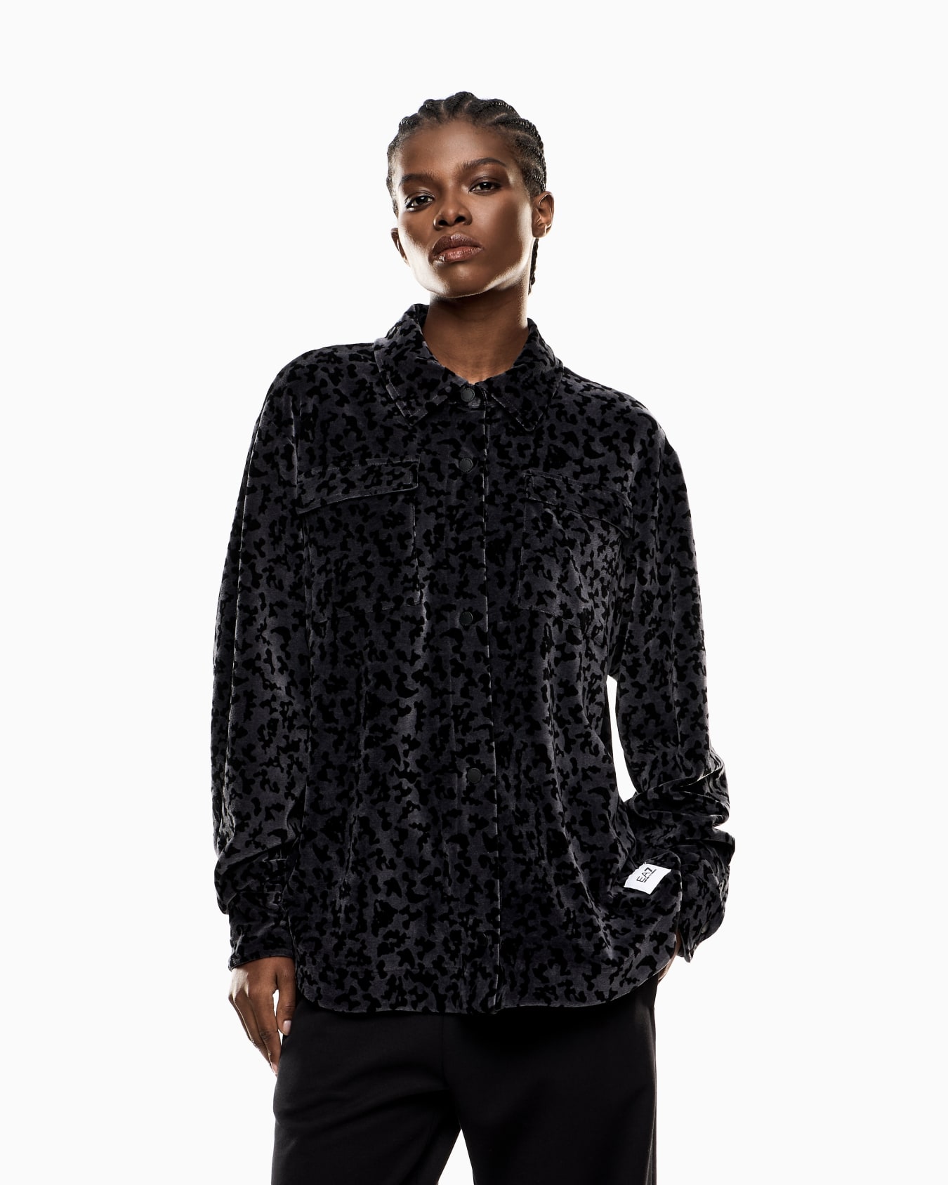 Overshirt Graphic Series in ciniglia stampa animalier Slide 3