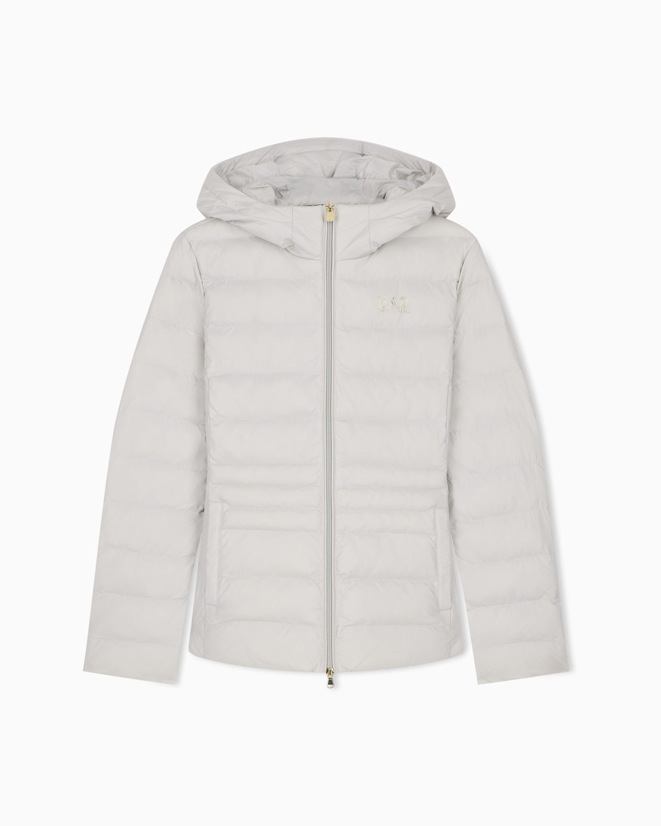 Padded jacket with a fixed hood and front zip Core Lady Slide 0