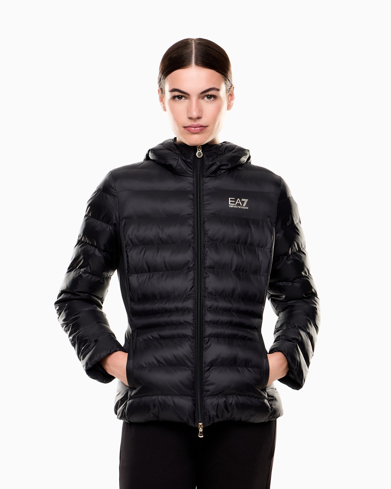 Core Lady nylon padded jacket Slide 3