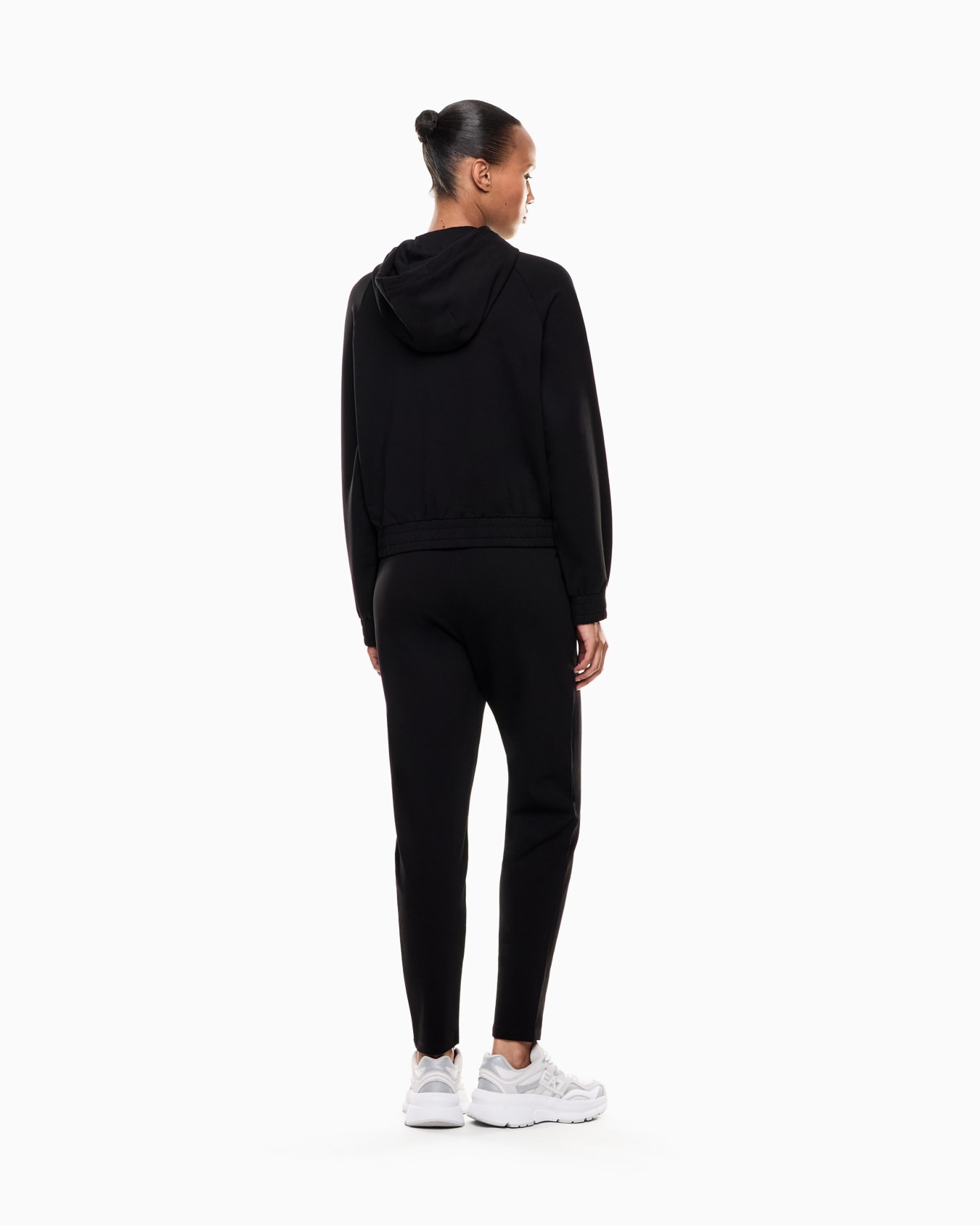 Survêtement en mélange de coton biologique avec grand logo Diapositive 2