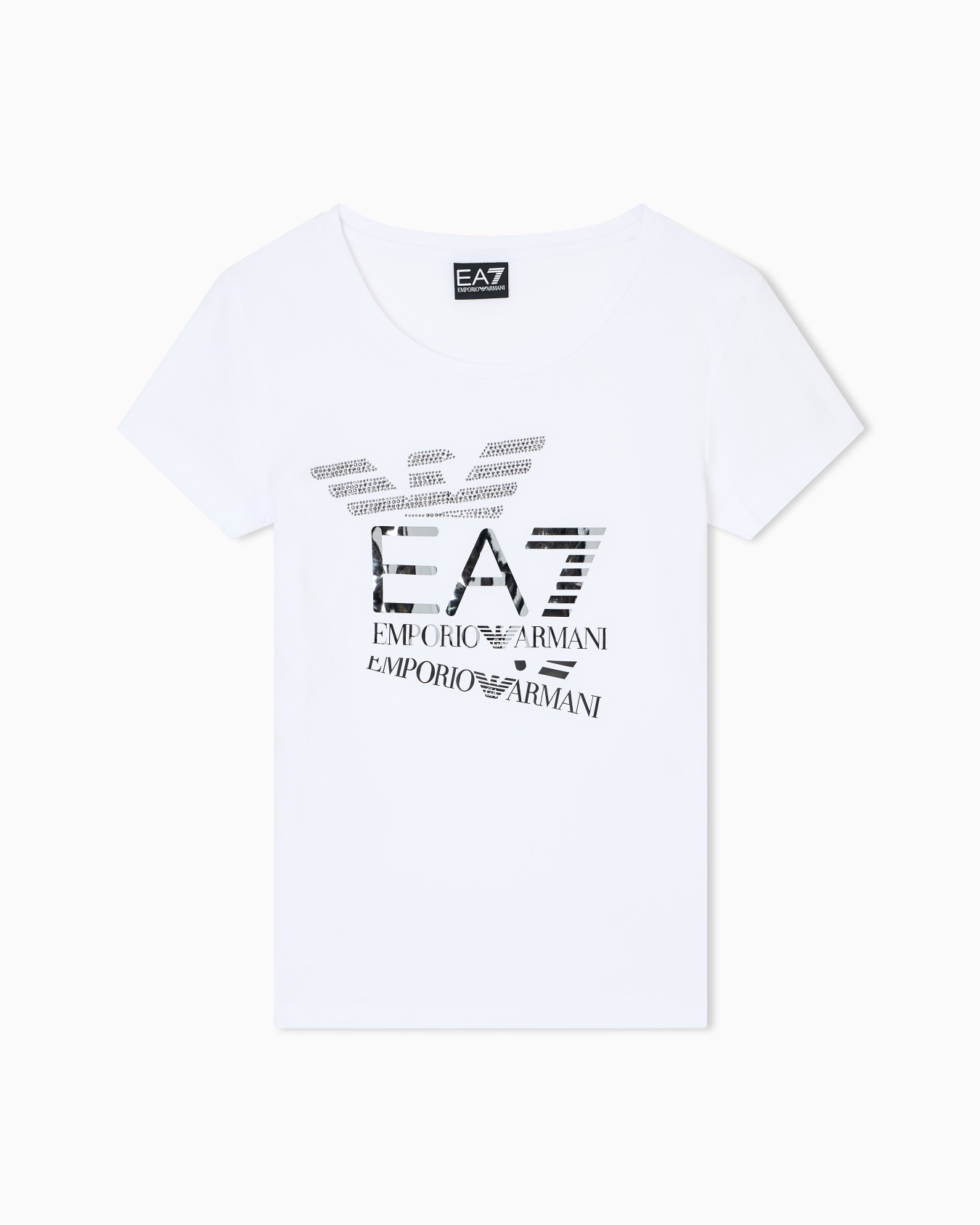 Logo Series stretch-cotton crew-neck T-shirt with print Slide 0
