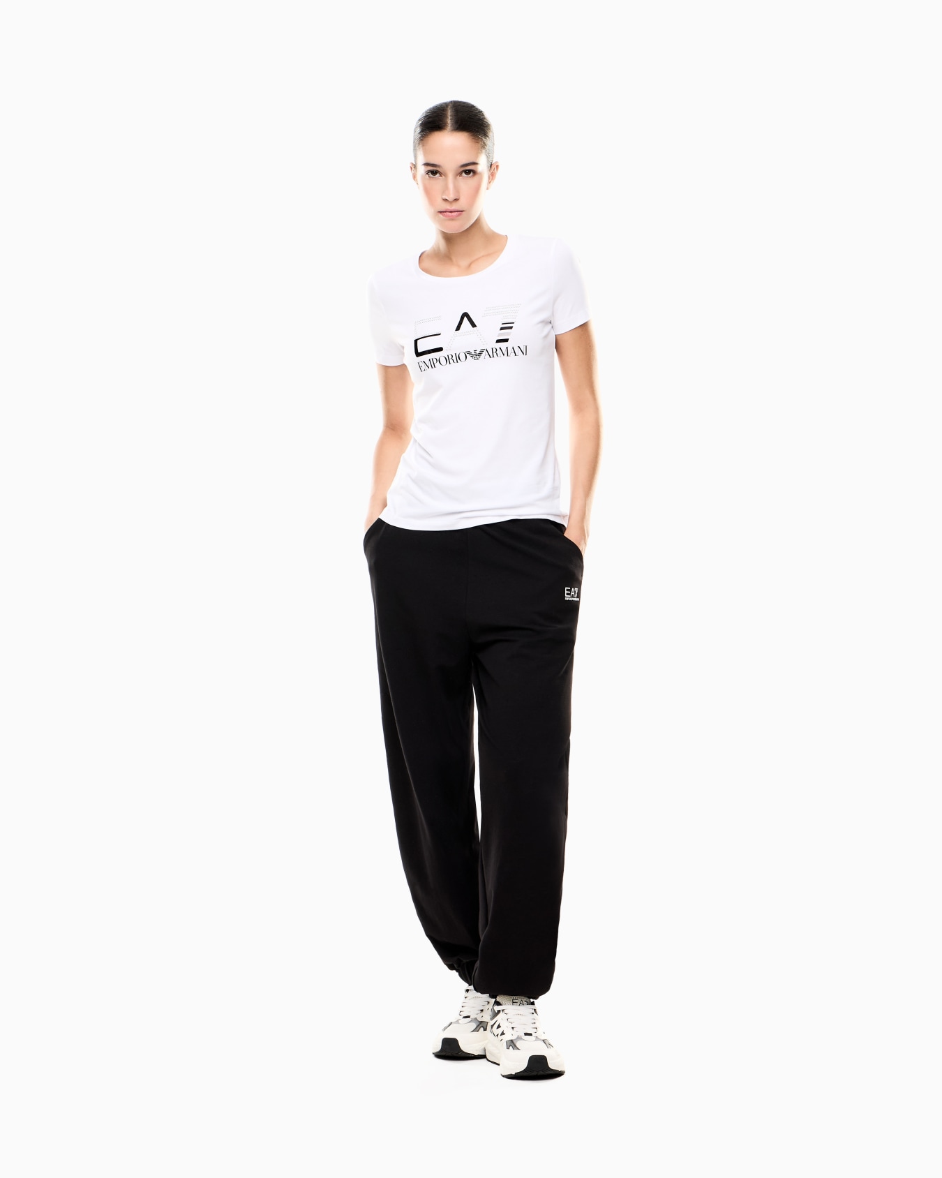 Logo Series stretch-jersey crew-neck T-shirt Slide 1