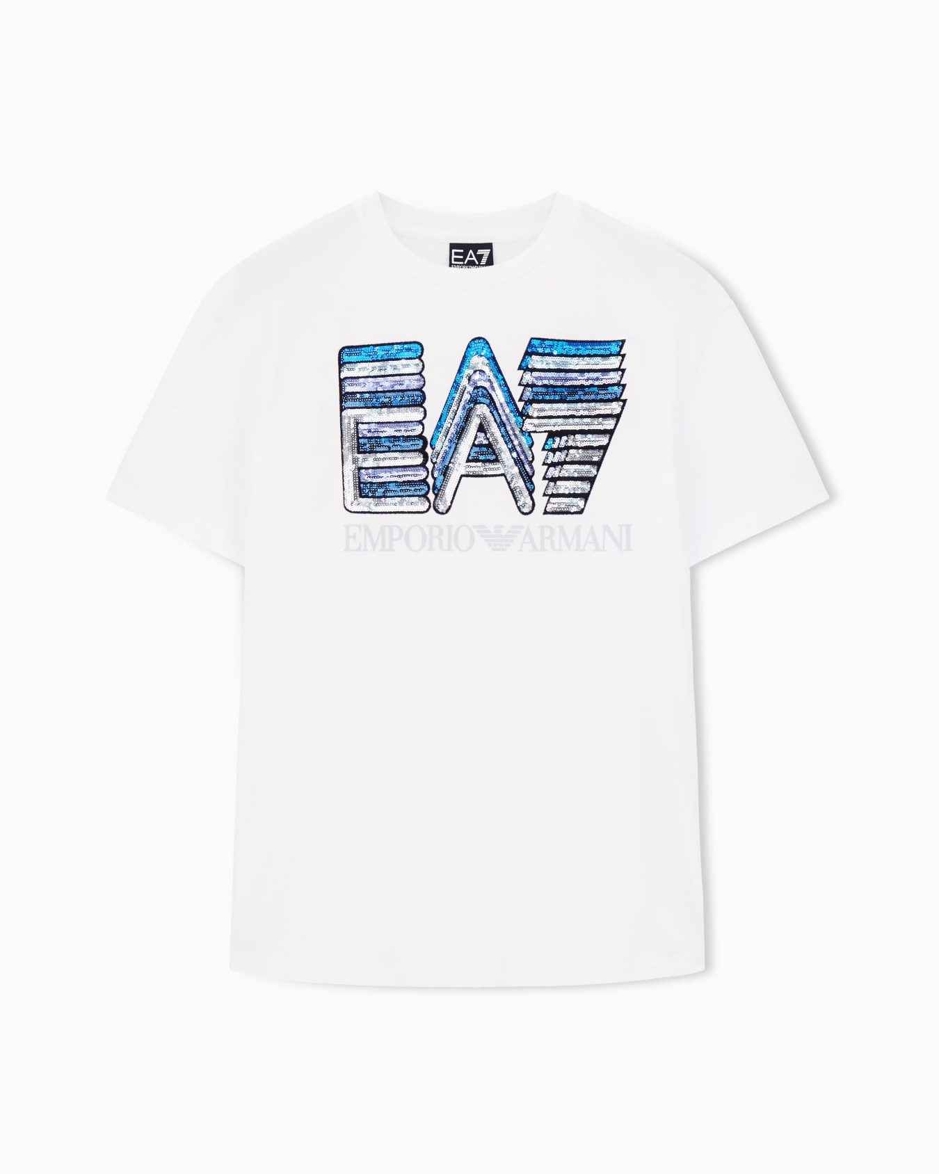 Camiseta de punto con lentejuelas multicolor Logo Series Diapositiva 0