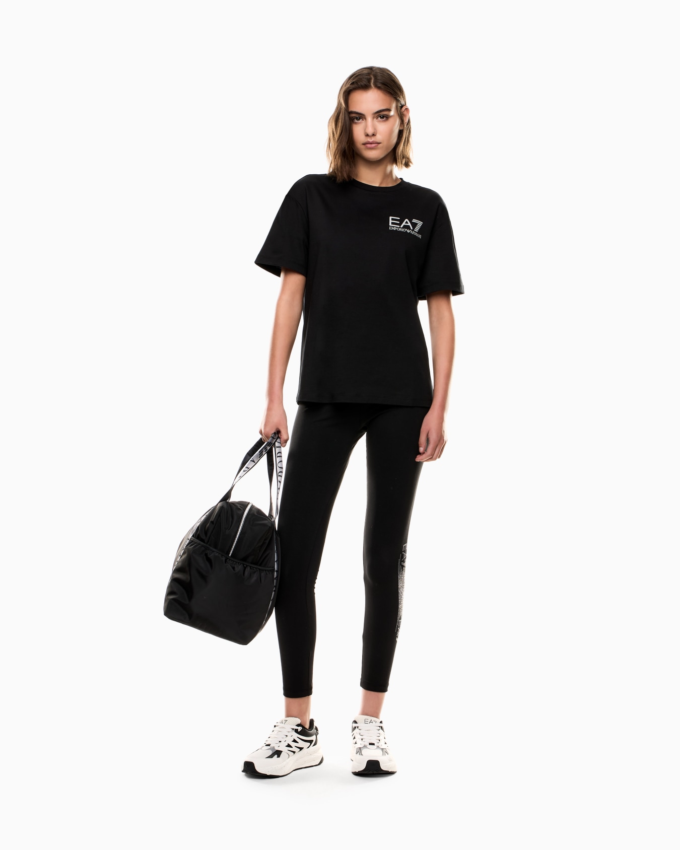 T-shirt girocollo Logo Series in cotone Slide 1