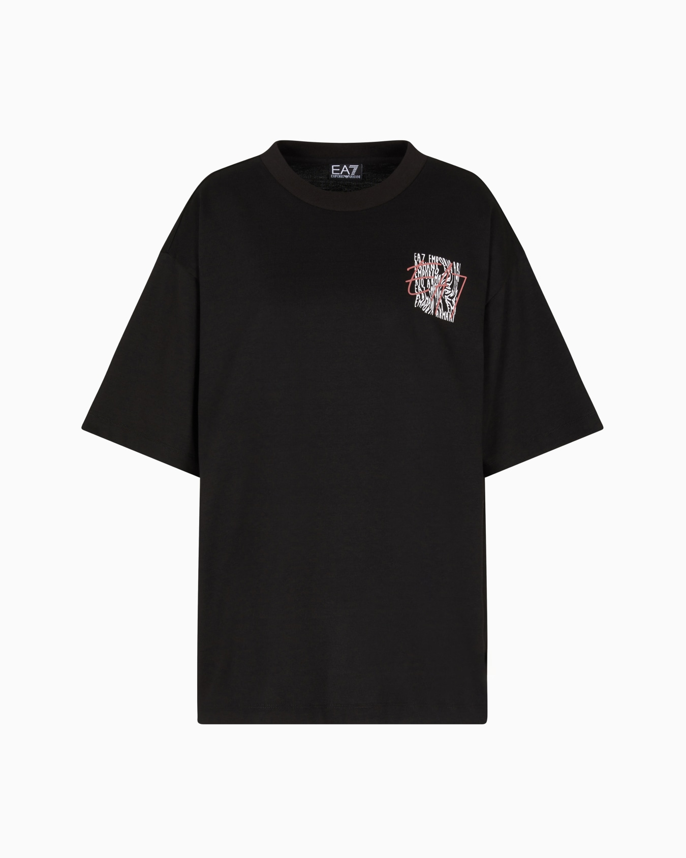 T-shirt Logo Series in jersey di cotone con stampa  Slide 0