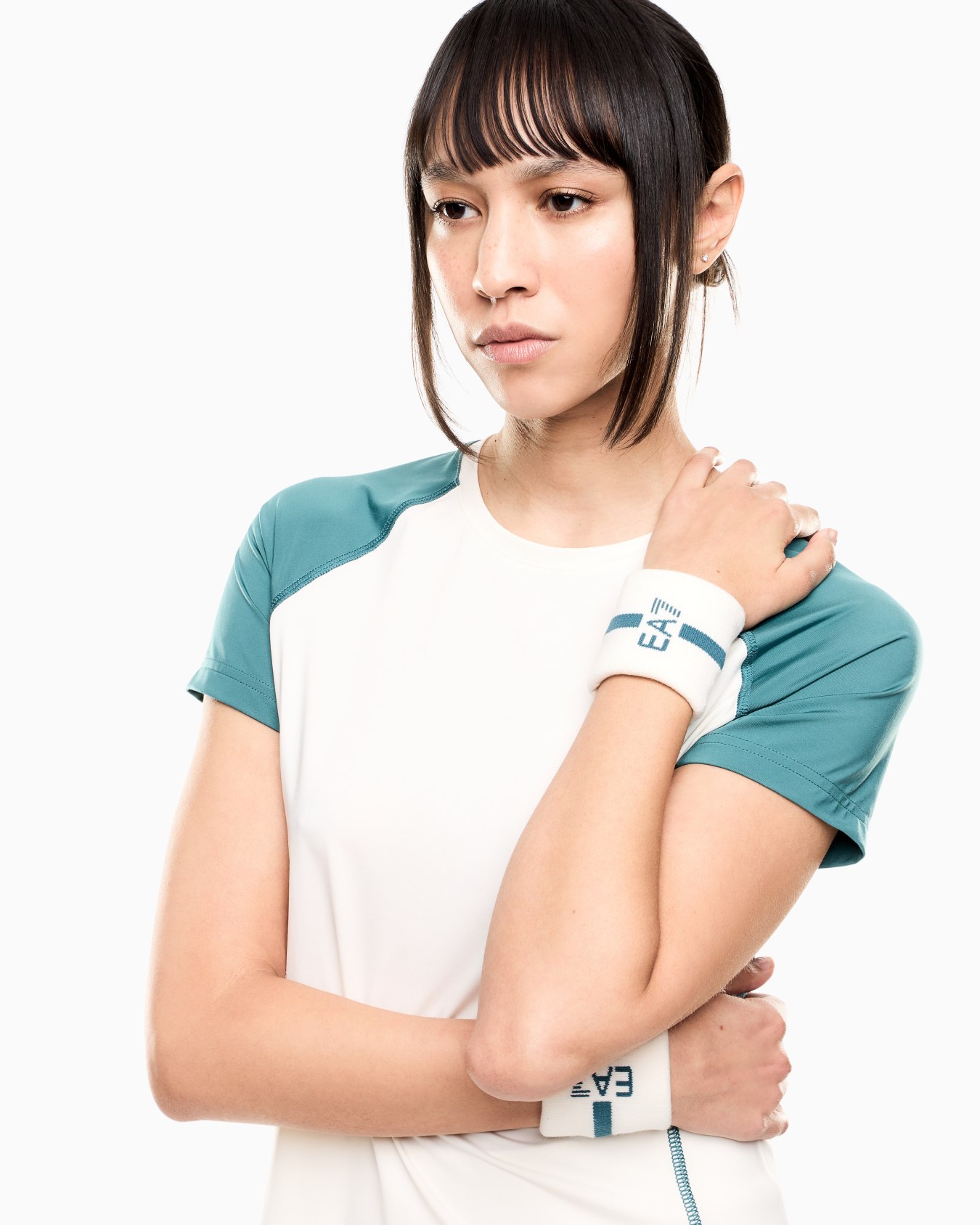 Tennis Pro stretch-cotton blend wristbands Slide 2