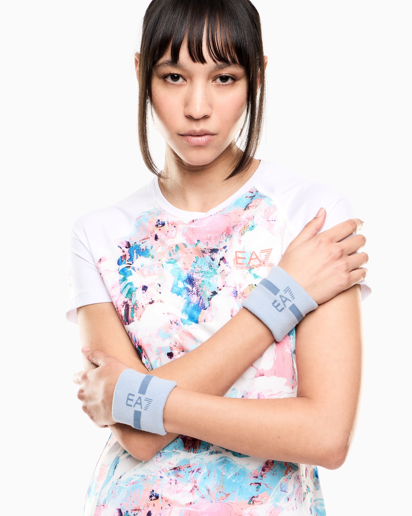 Tennis Pro stretch-cotton blend wristbands Slide 2