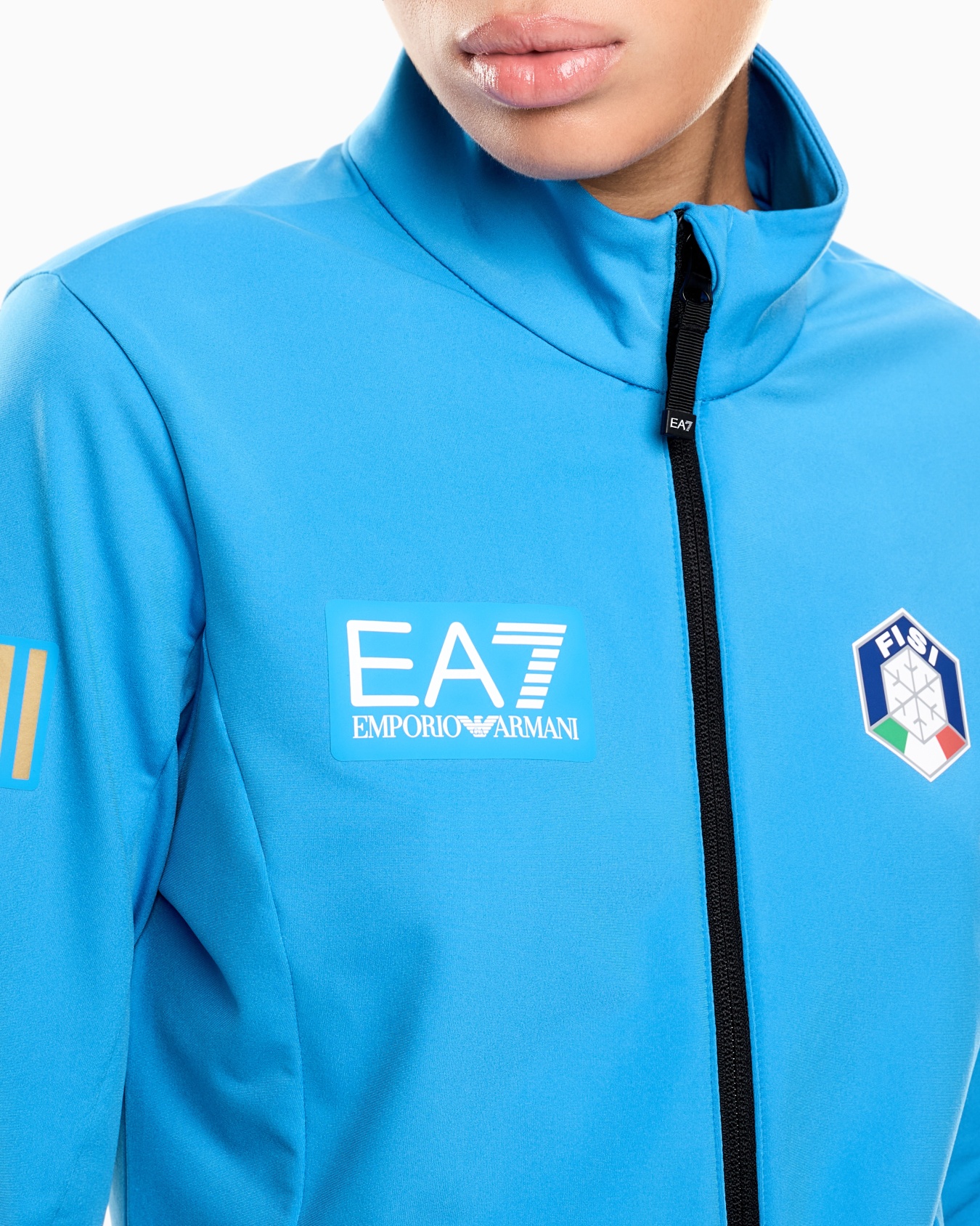 FISI Collection Power Stretch fabric zip-up sweatshirt Slide 4