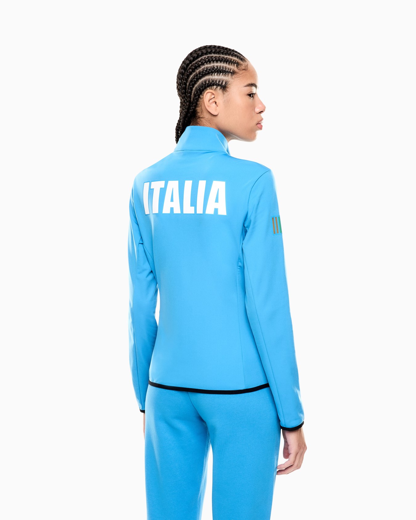 FISI Collection Power Stretch fabric zip-up sweatshirt Slide 2