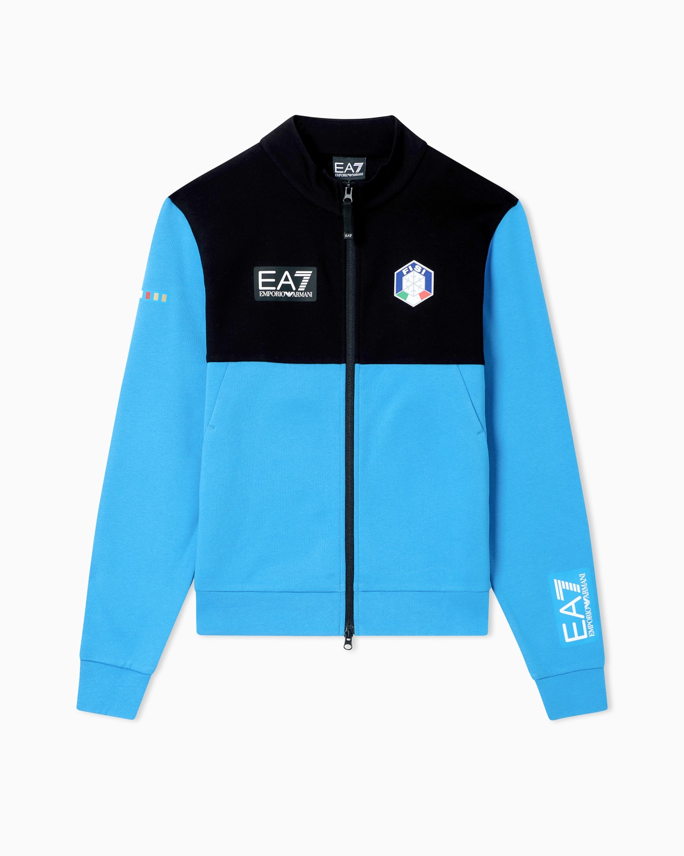 FISI Collection zip-up sweatshirt in Natural VENTUS7 Slide 0