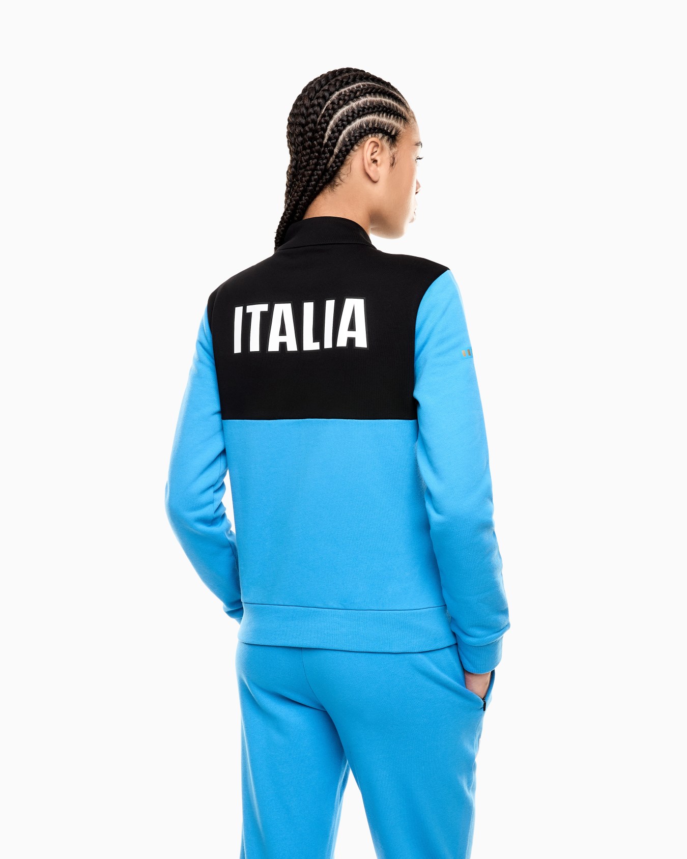 FISI Collection zip-up sweatshirt in Natural VENTUS7 Slide 2