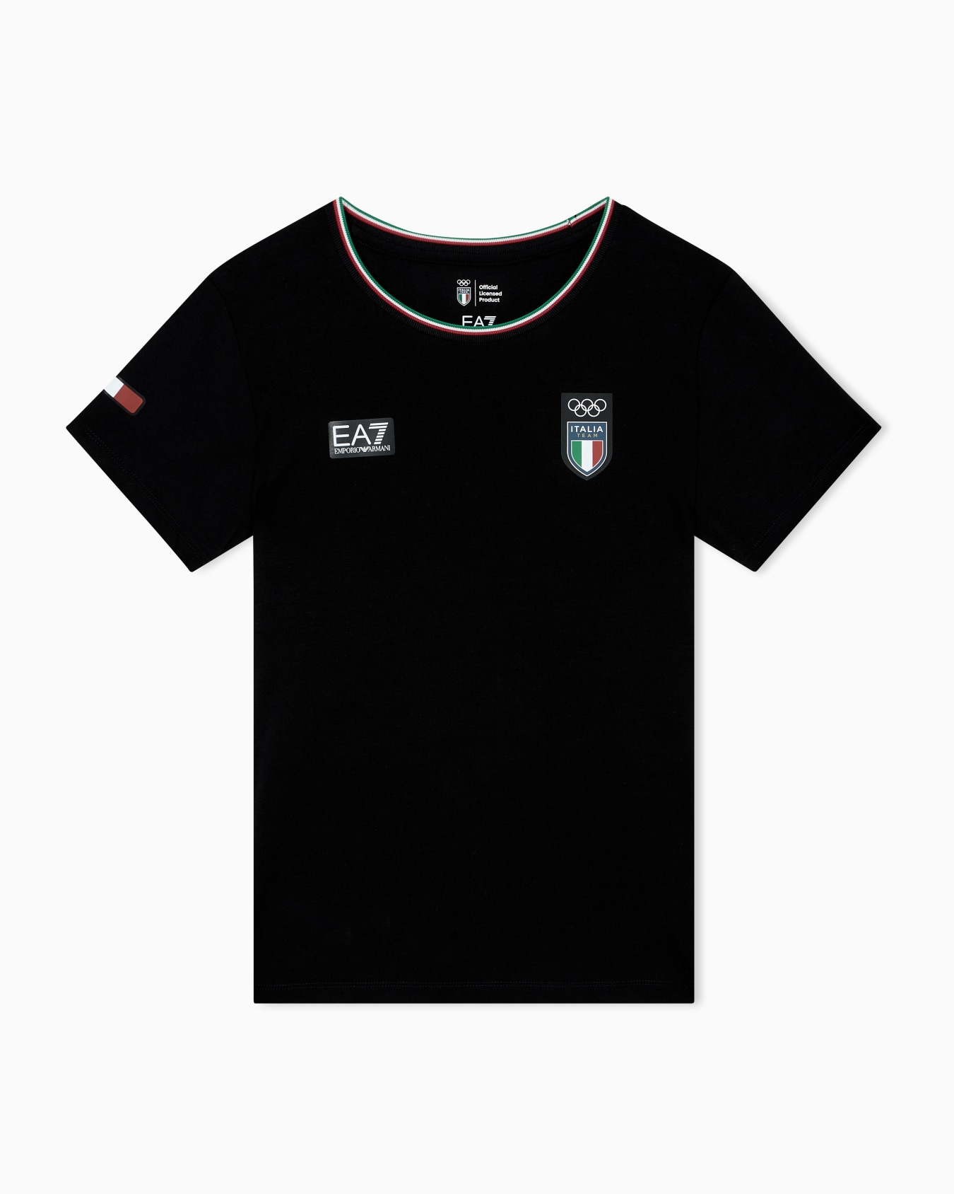 Italia Team Milano Cortina 2026 T-shirt girocollo a manica corta in jersey stretch Slide 0
