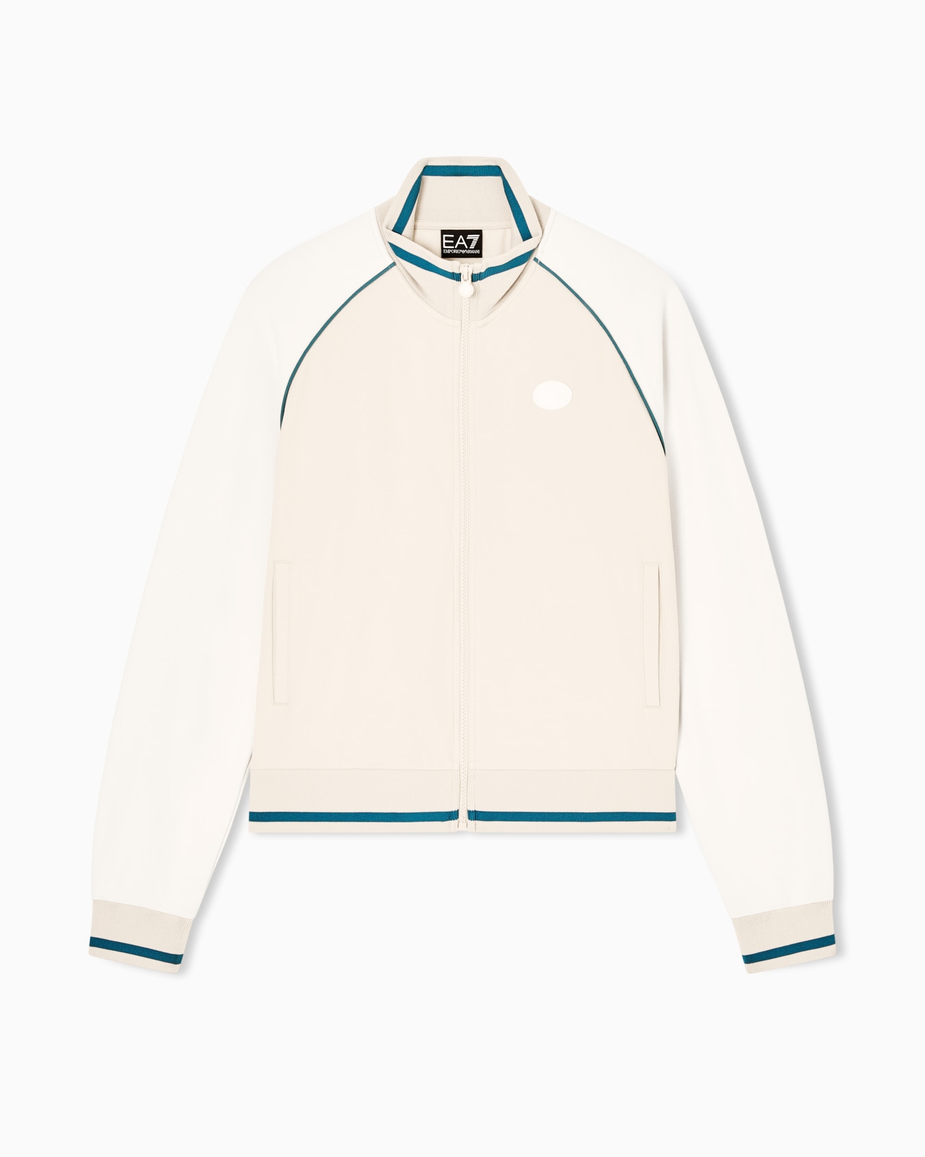 Felpa in interlock di viscosa stretch Slide 0