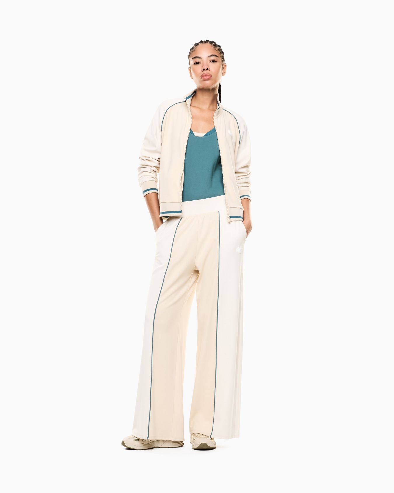 Stretch viscose interlock trousers Slide 1