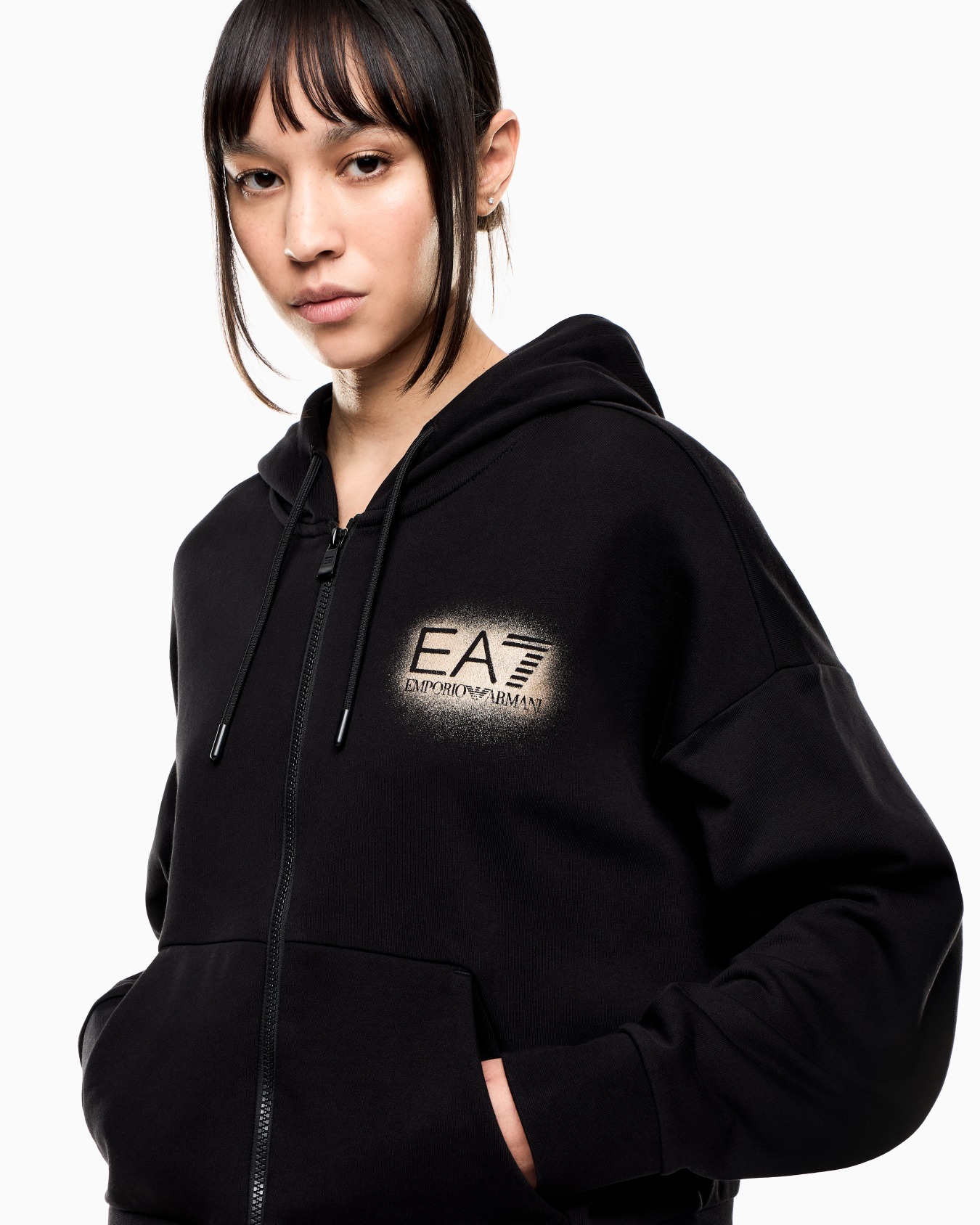 Visibility cotton-blend tracksuit with hood Slide 4