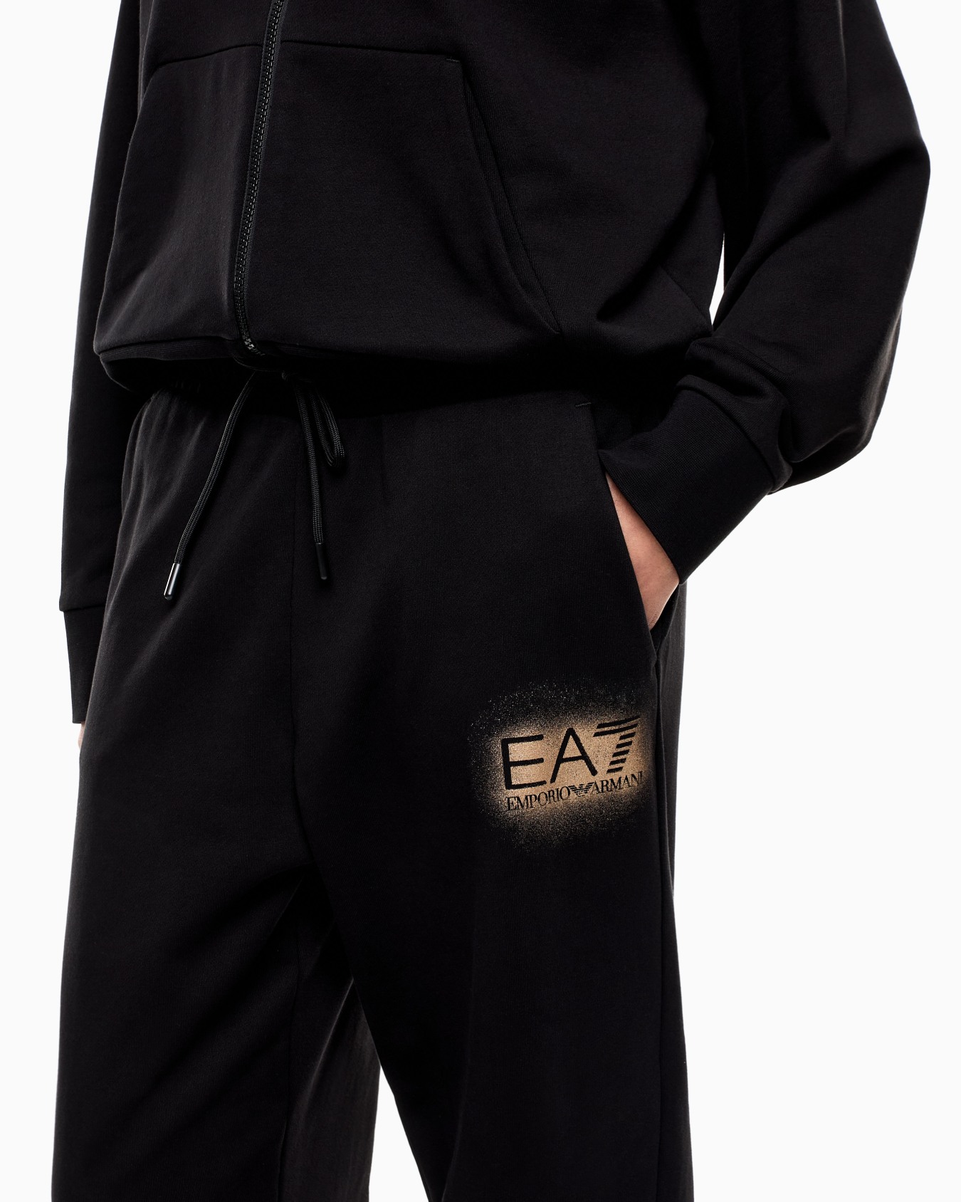 Visibility cotton-blend tracksuit with hood Slide 5