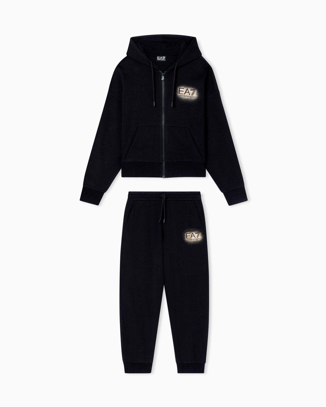 Visibility cotton-blend tracksuit with hood Slide 0