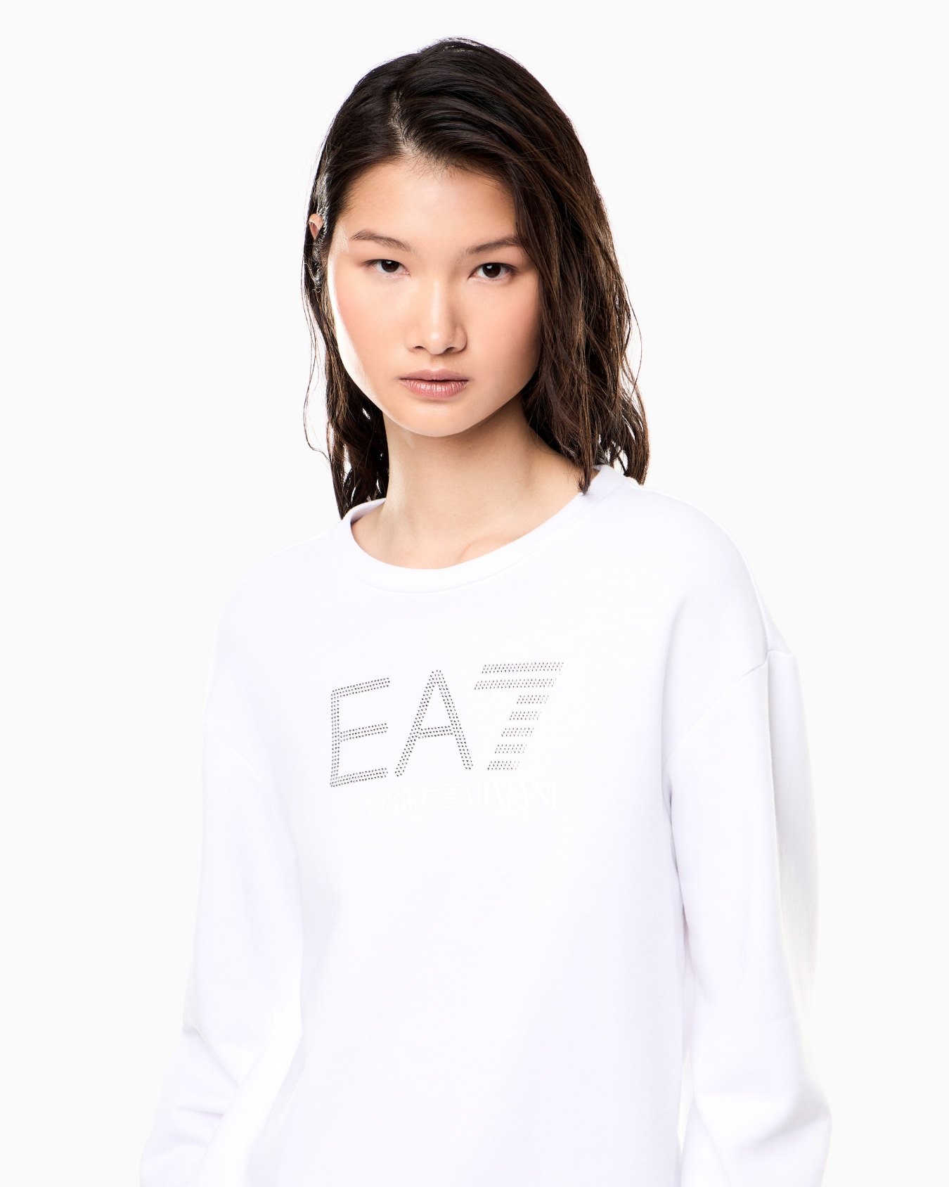 Sweat-shirt ras-du-cou Logo Series en jersey de coton  Diapositive 4