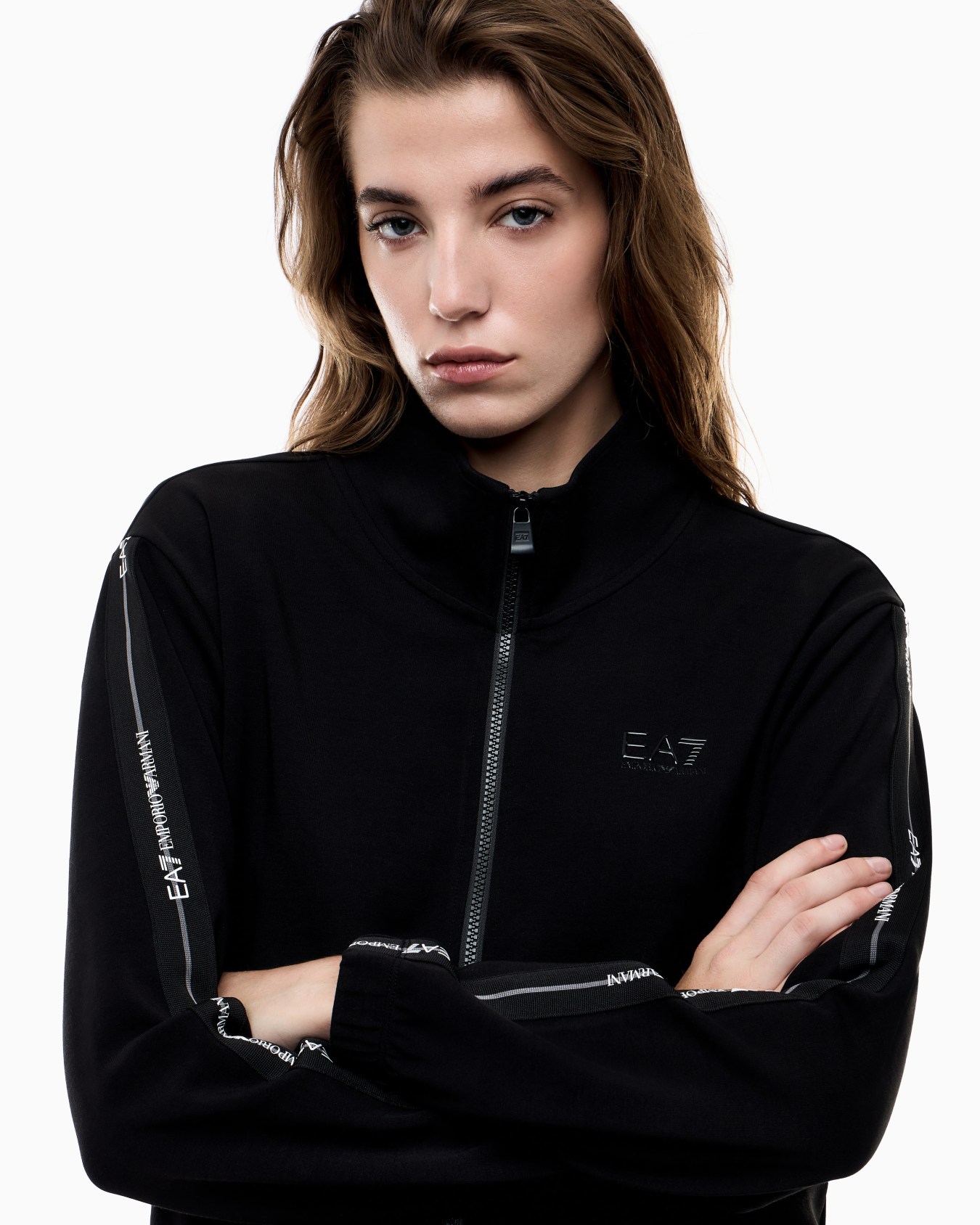 Felpa in misto modal stretch Logo Series Slide 4