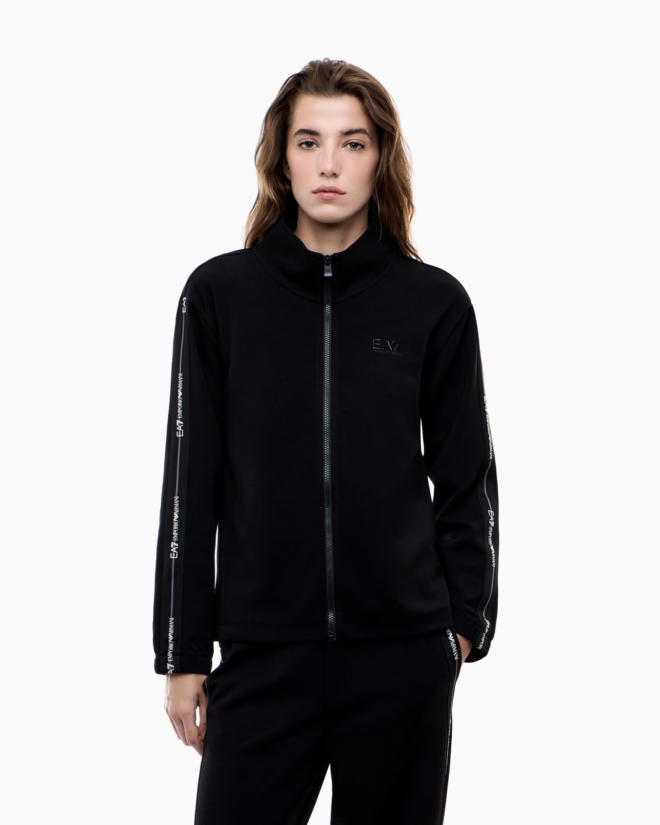 Felpa in misto modal stretch Logo Series Slide 3