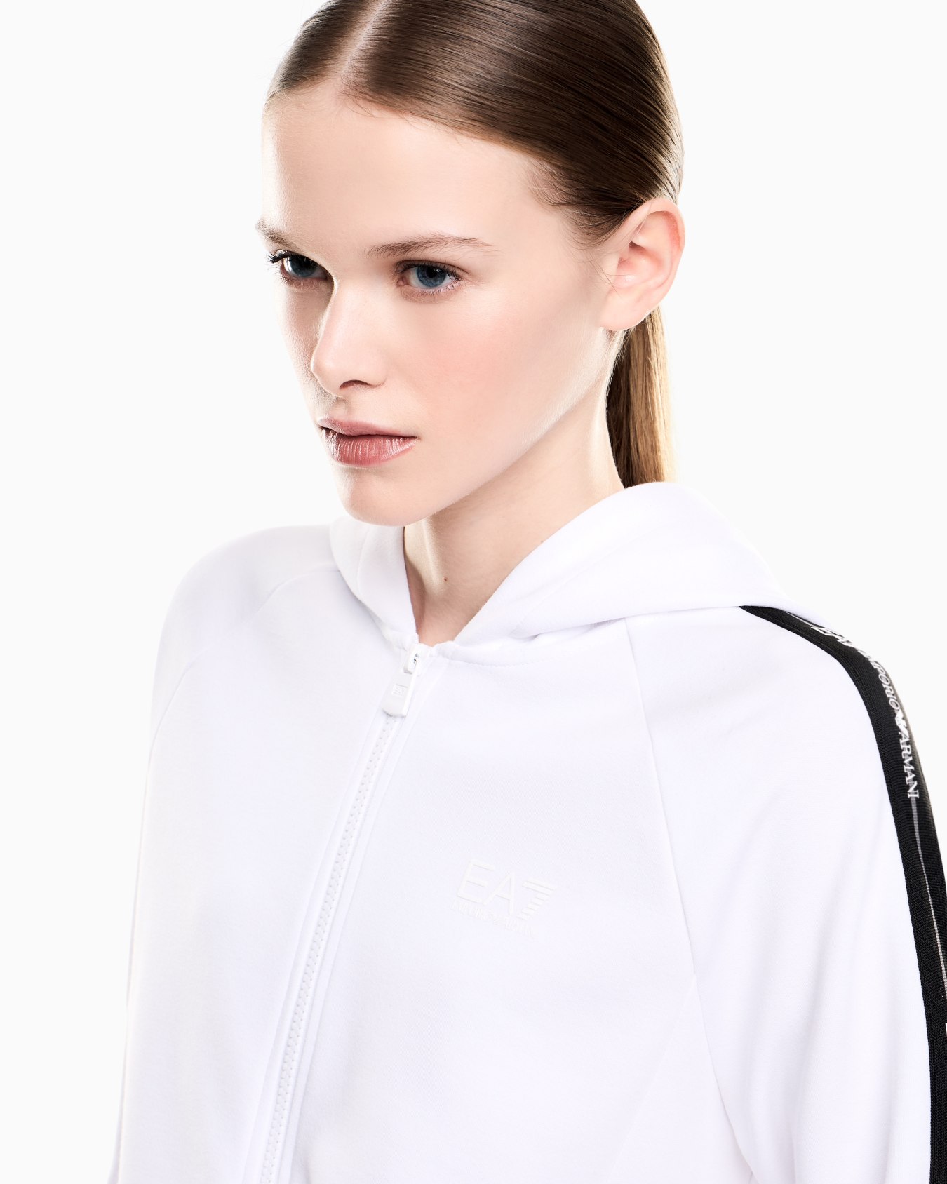 ジップアップ スウェットシャツ スライドする 4