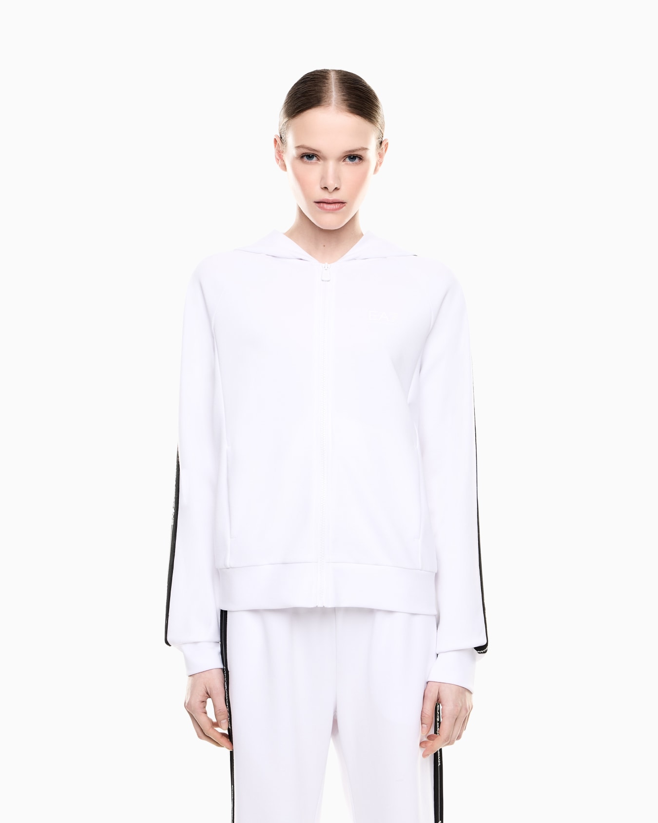 ジップアップ スウェットシャツ スライドする 3