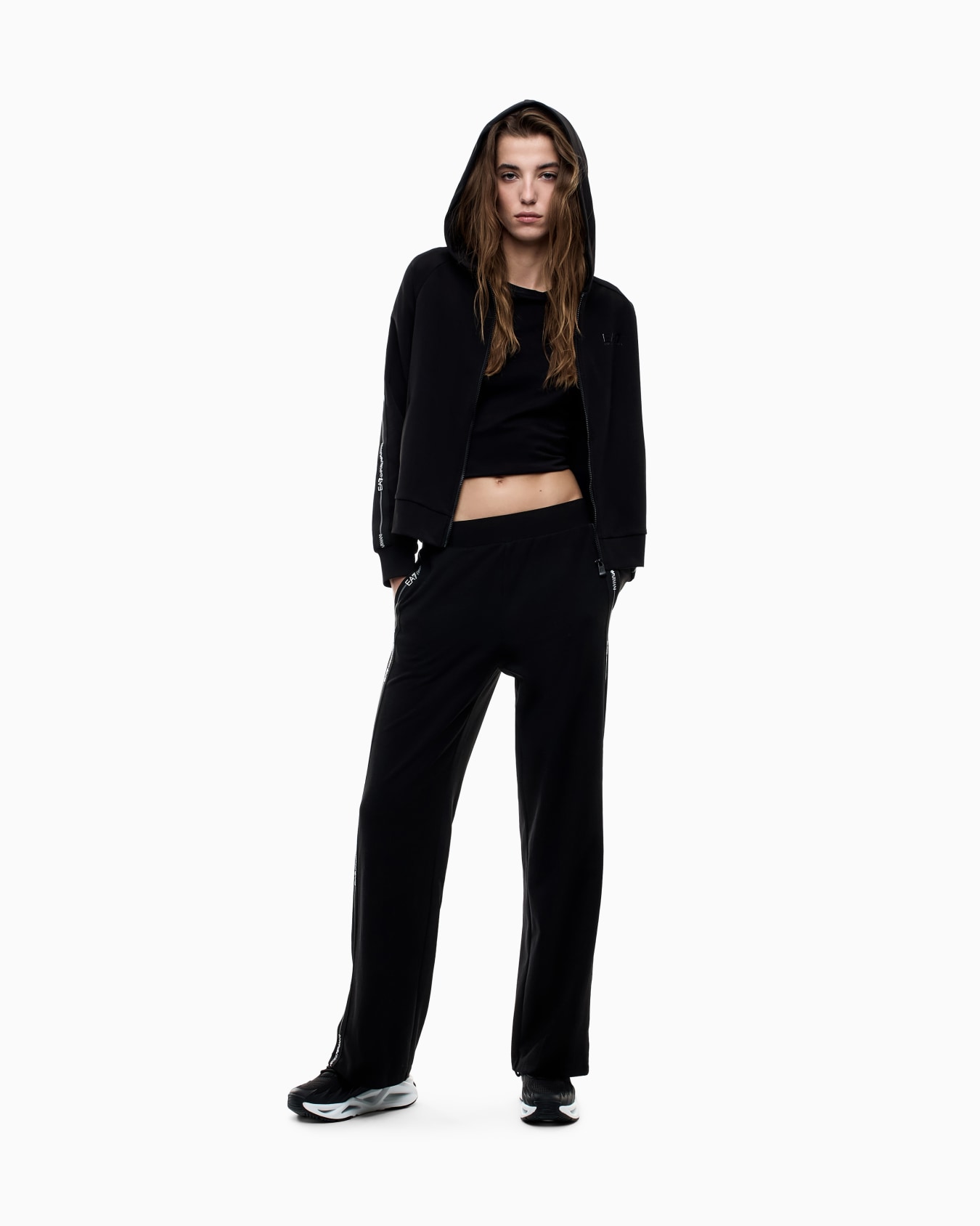 Stretch Jersey Hoodie Slide 1