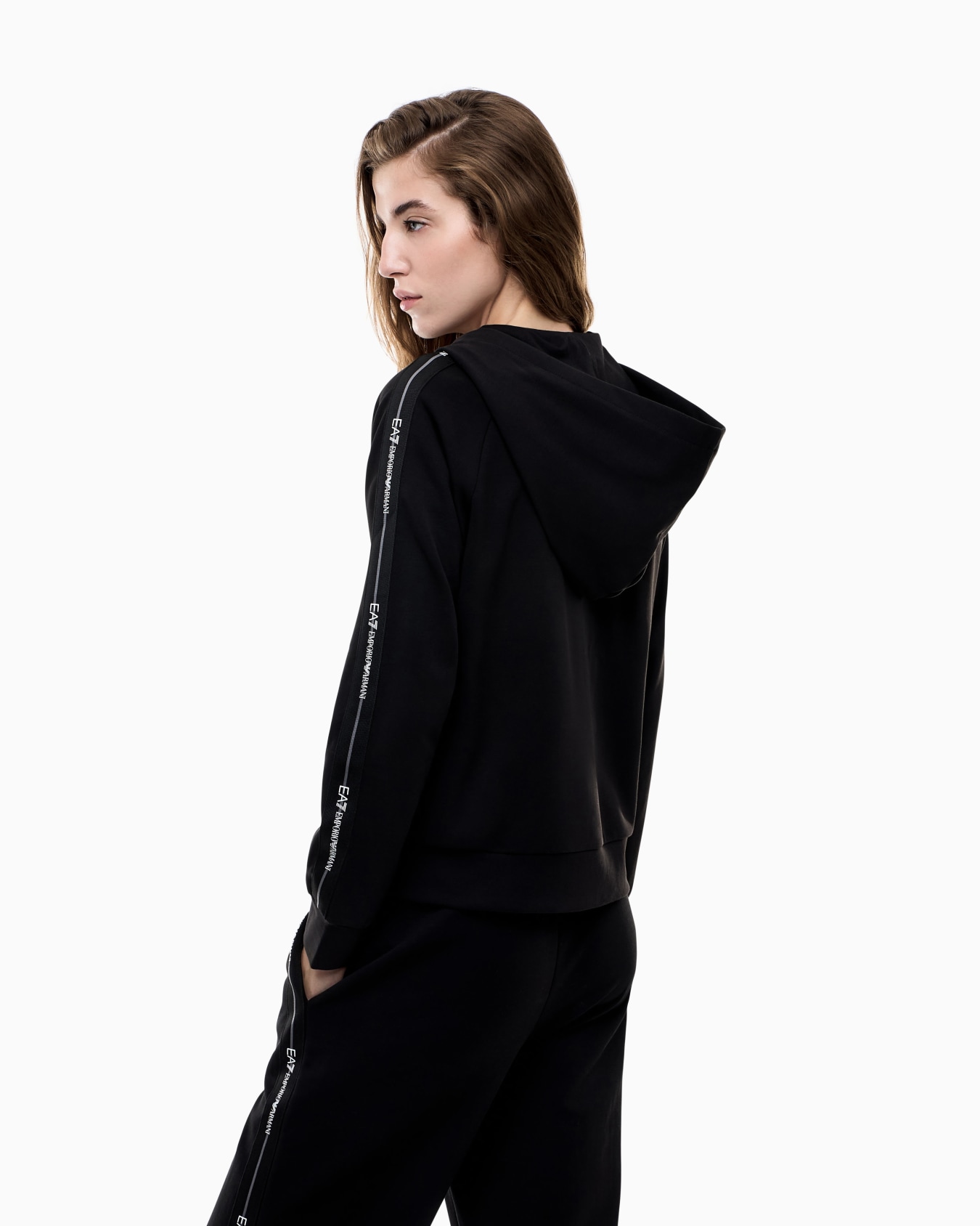 Stretch Jersey Hoodie Slide 2