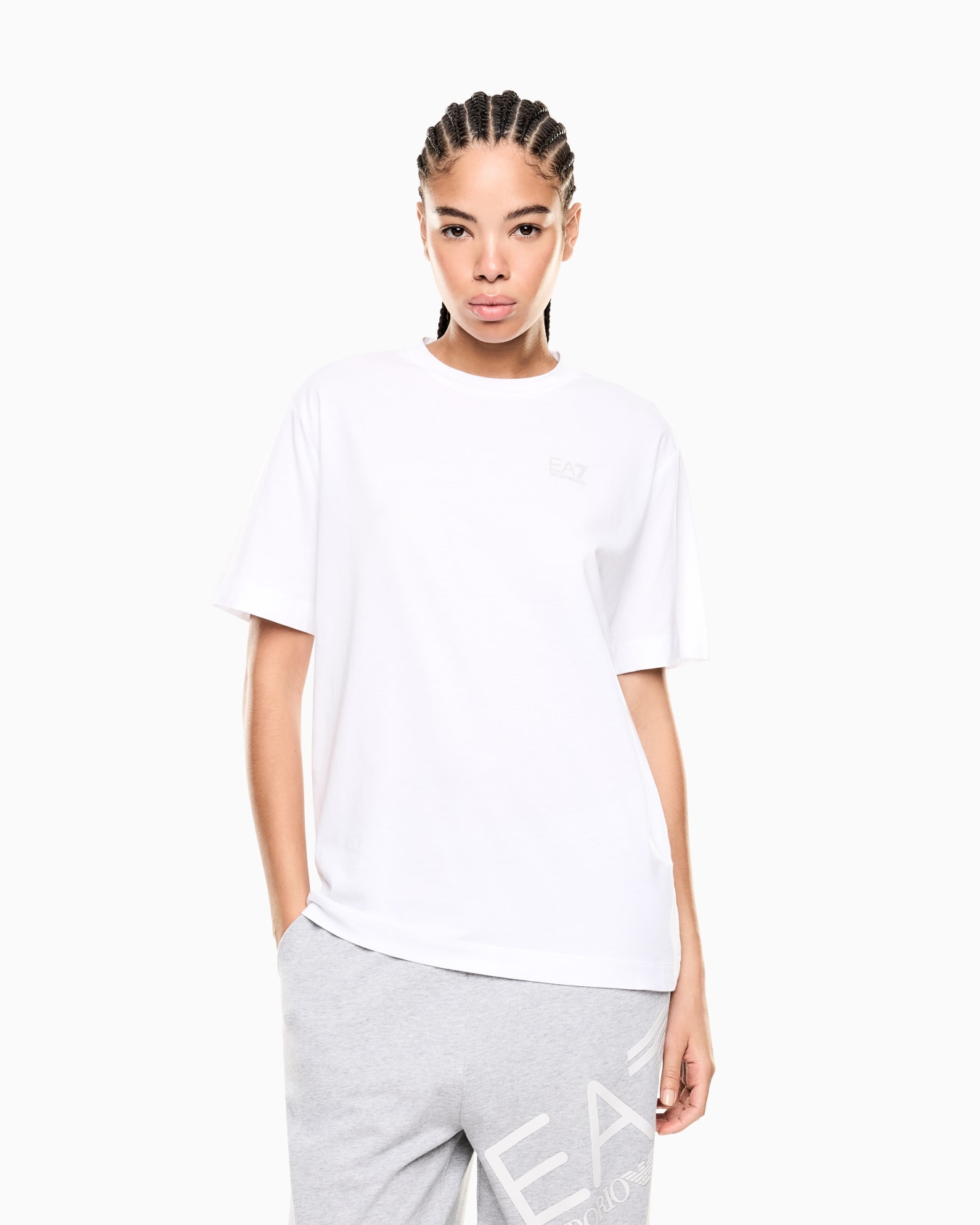 Oversized Logo Series cotton jersey T-shirt with logo Slide 3