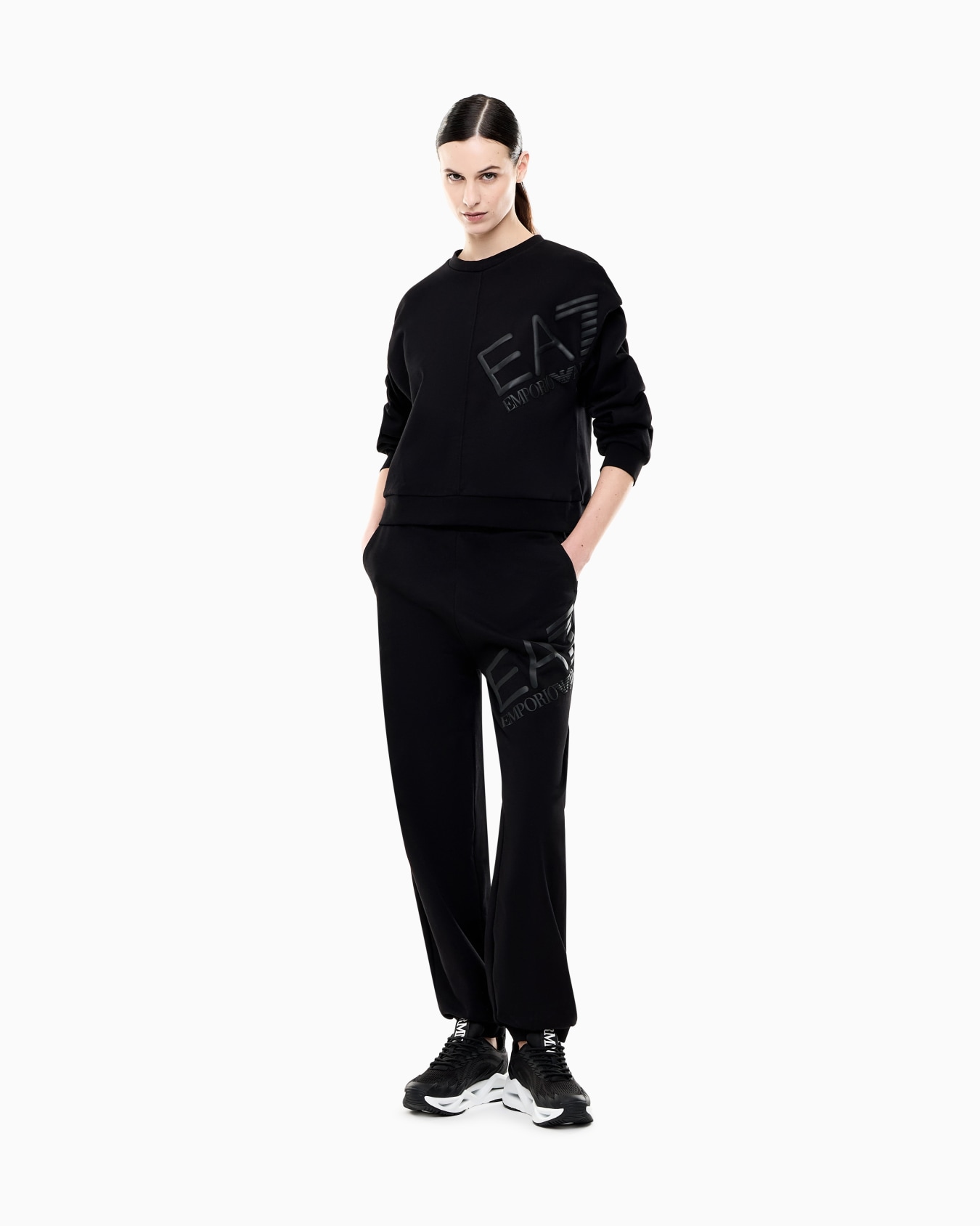 Logo Series cotton jersey sweatshirt Slide 1