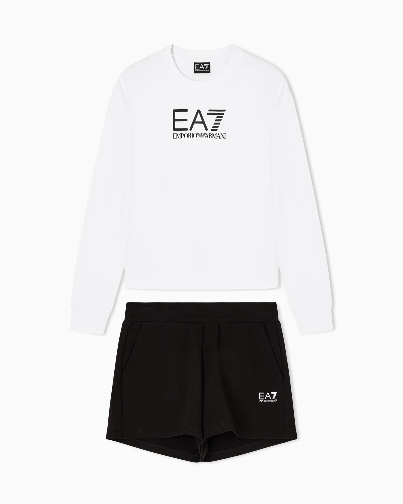 Cotton Jersey Hooded Set Diapositiva 0