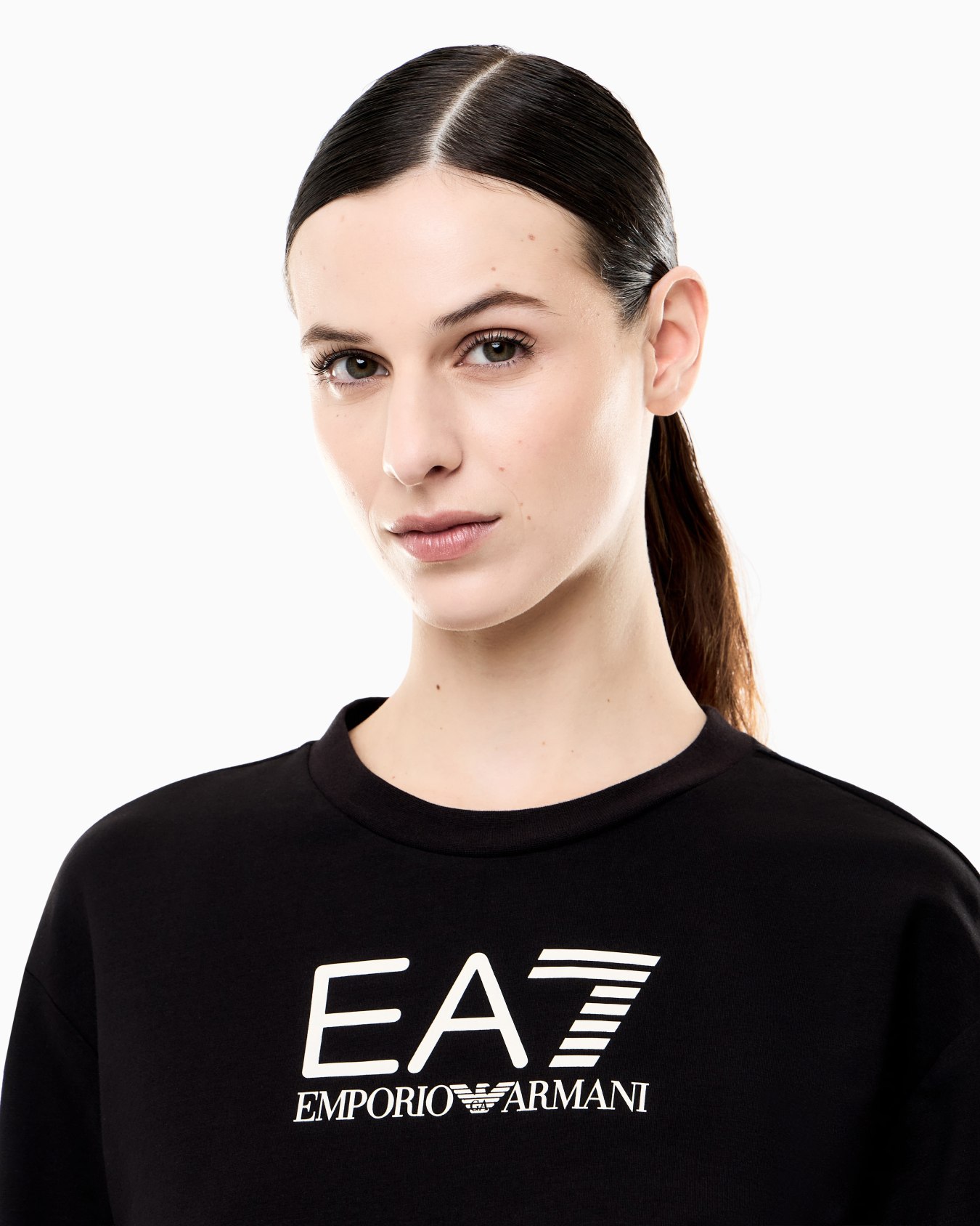 Stretch cotton-jersey T-shirt and shorts set Slide 4