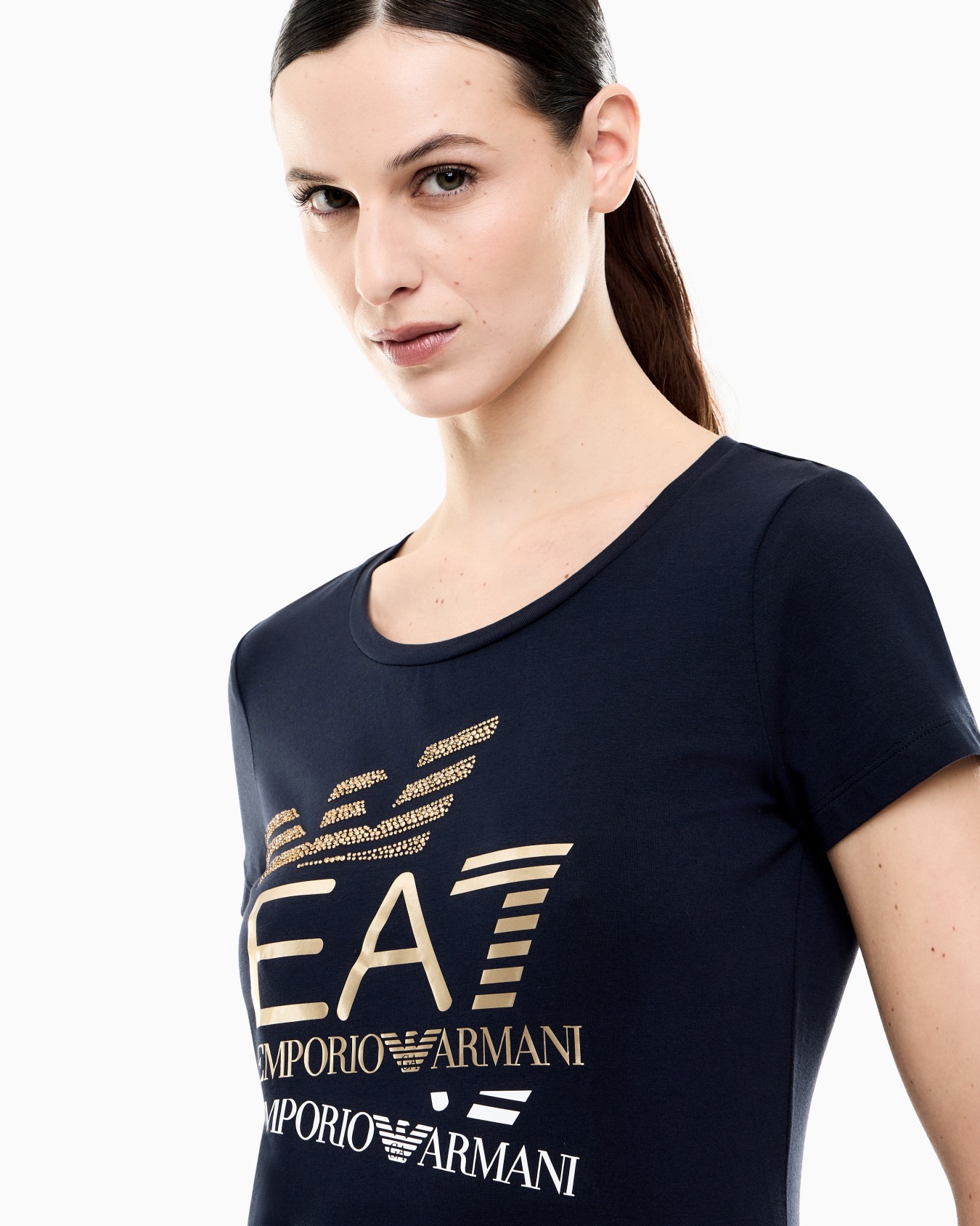 ウィメンズTシャツ ラインストーンロゴシリーズ スライドする 5