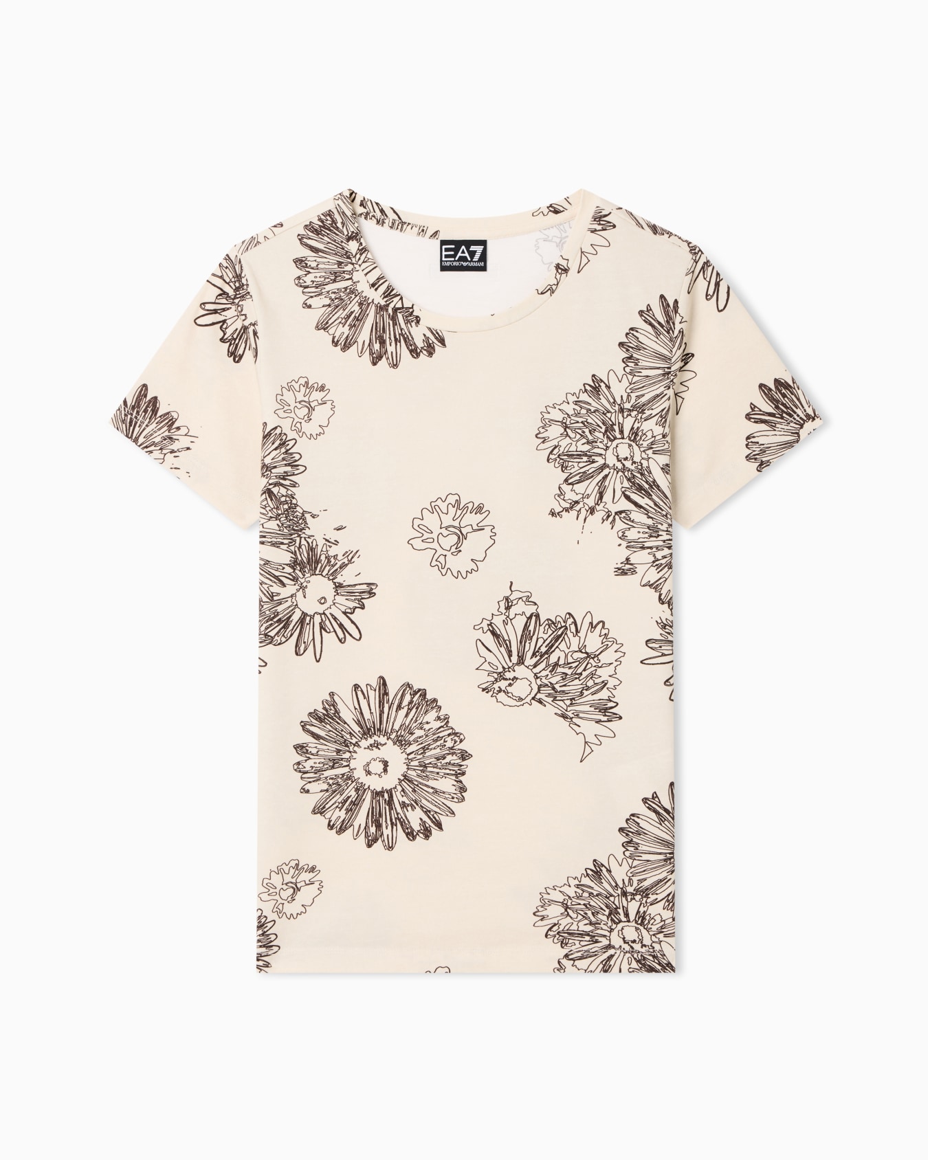 T-shirt Graphic Series in jersey stretch stampa floreale Slide 0