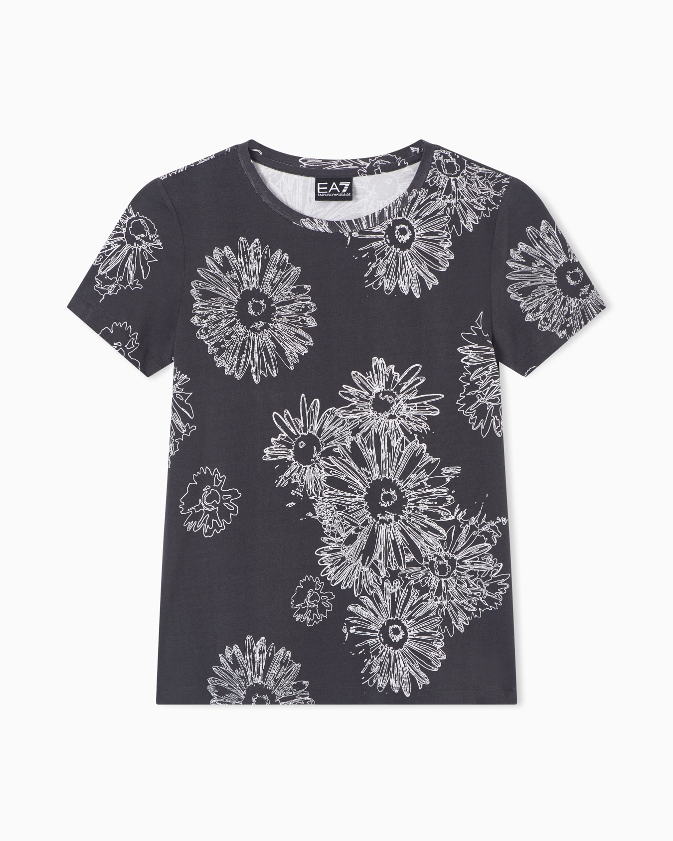 T-shirt Graphic Series in jersey stretch stampa floreale Slide 0