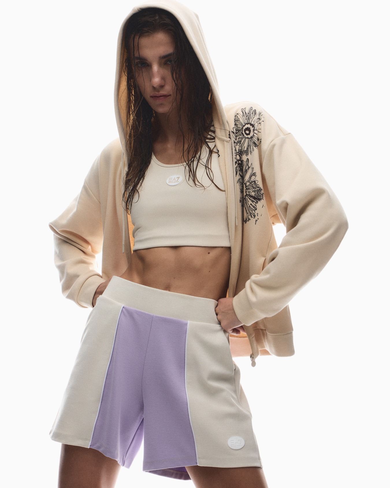 Cotton and Polyester Jersey Sweatshirt スライドする 5