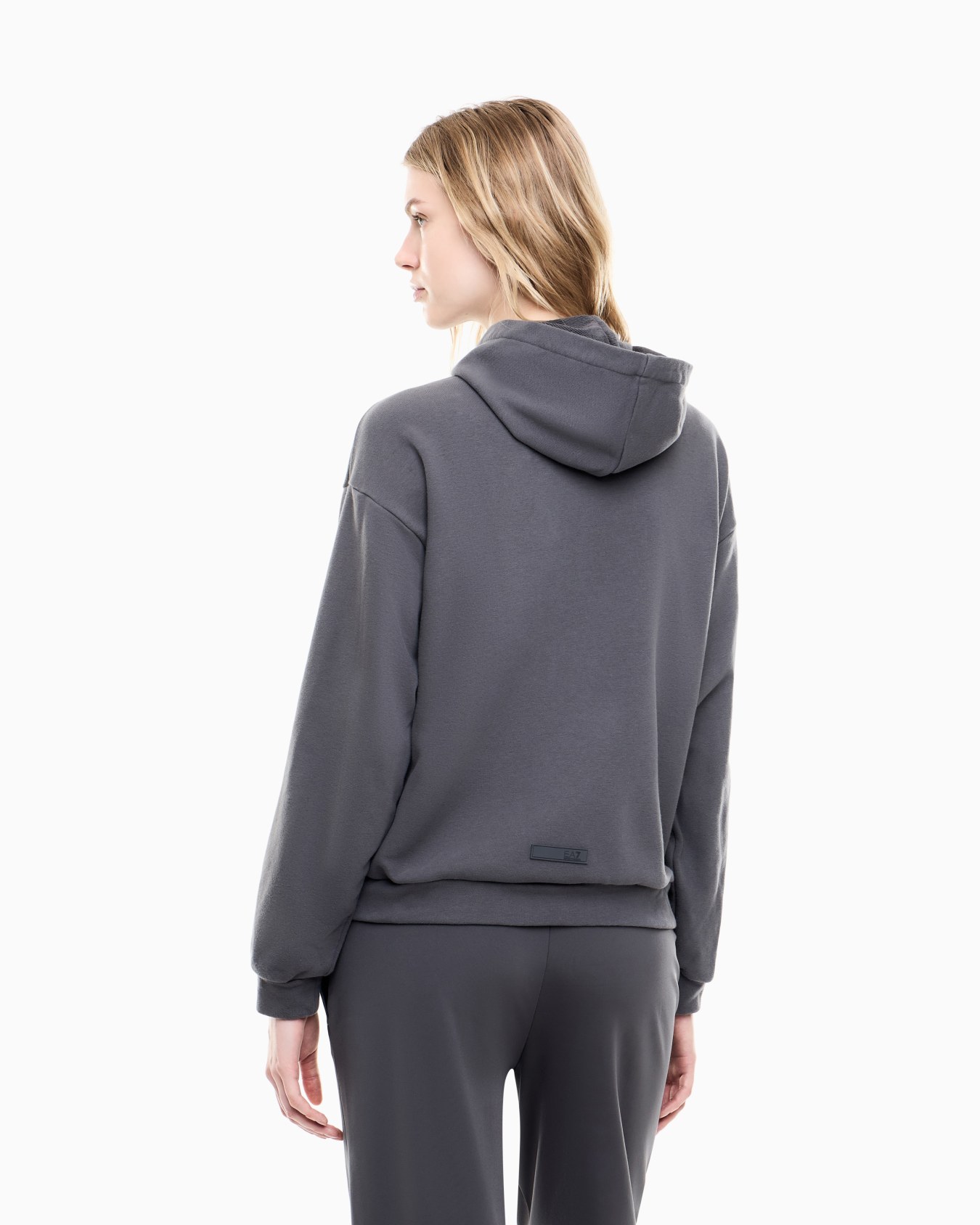 Graphic Series cotton-blend hooded sweatshirt with floral print Slide 3