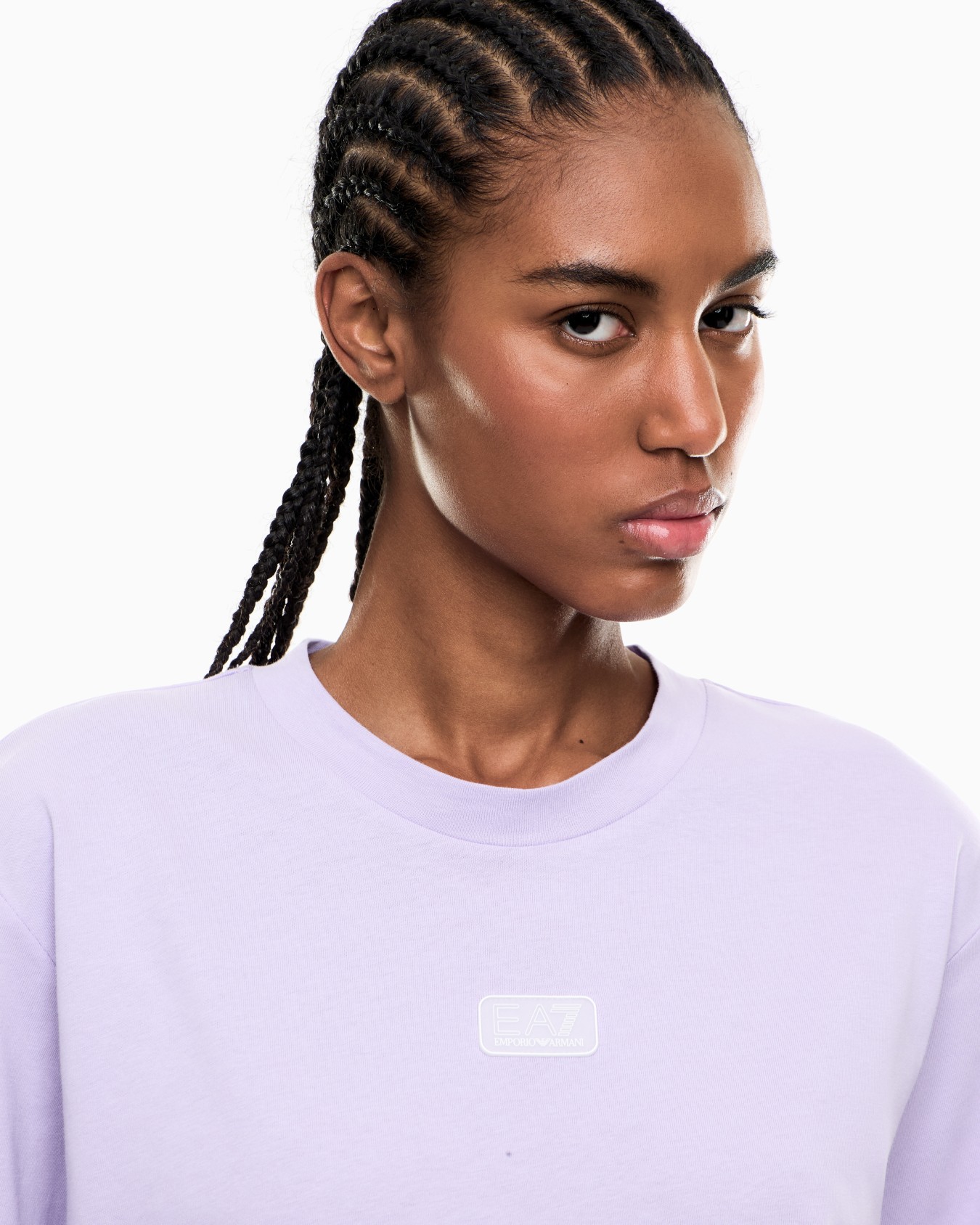 Cotton jersey T-shirt with logo Slide 4