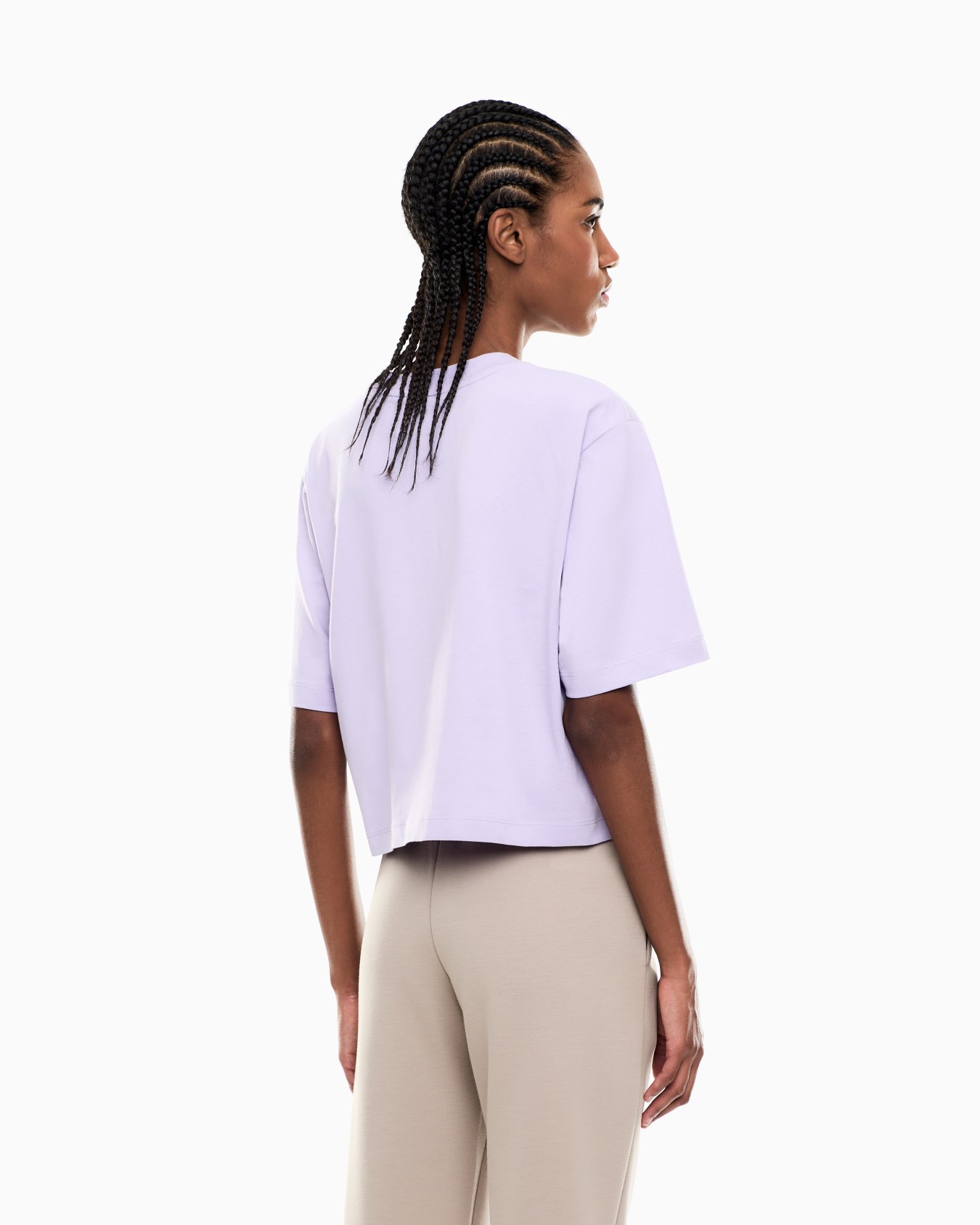 Cotton jersey T-shirt with logo Slide 2