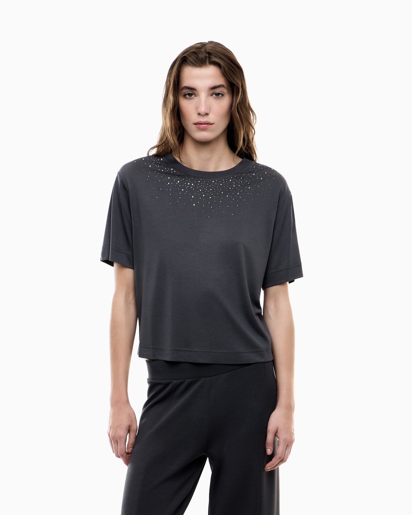 Camiseta en mezcla de viscosa Precious Diapositiva 3