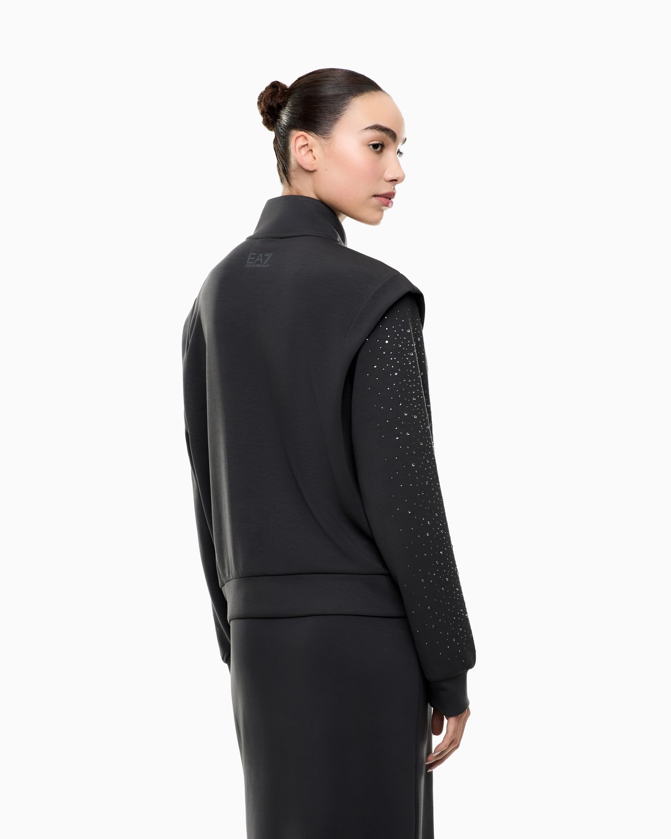 Precious sweatshirt in a modal-blend interlock Slide 2