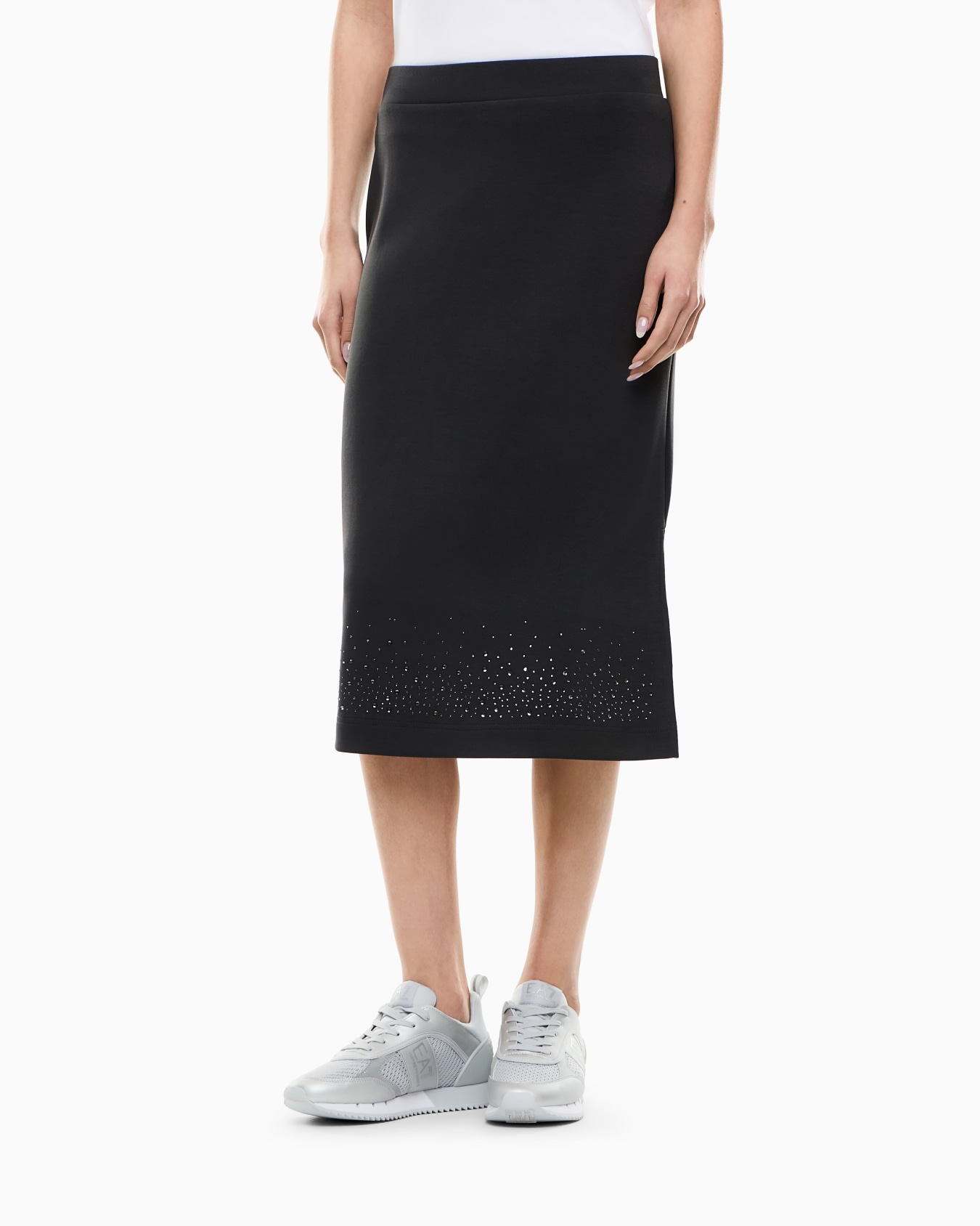 Jupe midi en mélange modal stretch Diapositive 3