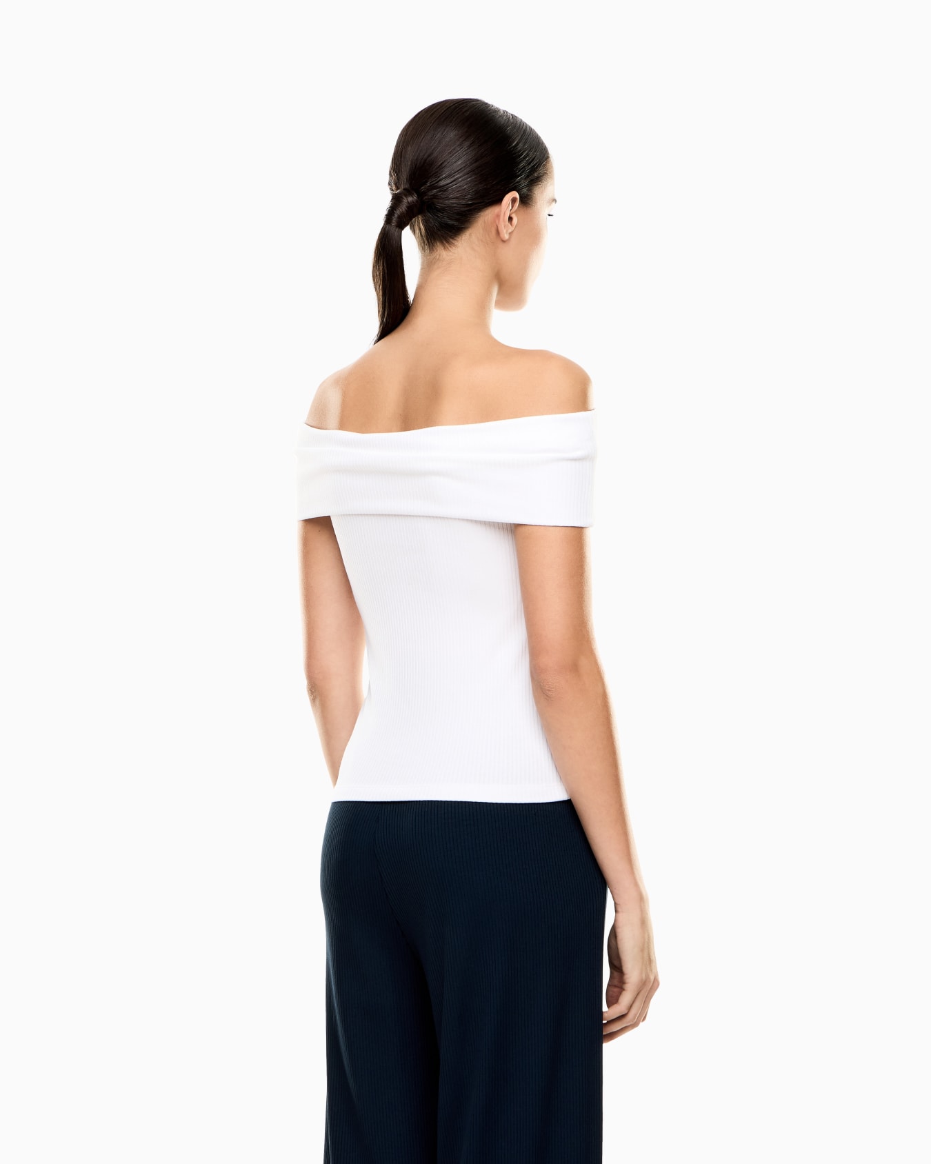  Top aus Stretchjersey mit Rippenmuster Folie 2