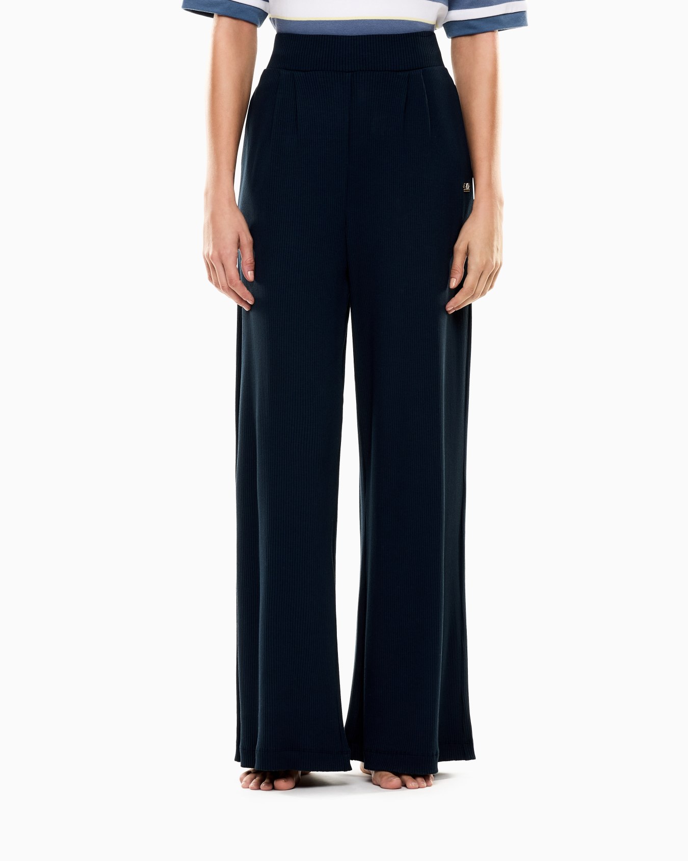 Stretch Viscose Jersey Trousers Slide 3