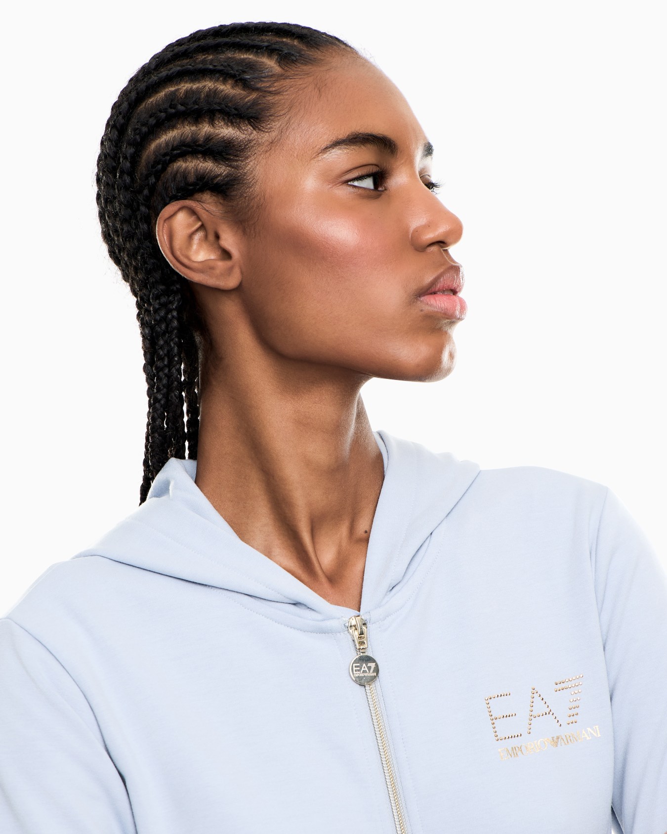 Evolution hooded sweatshirt in a stretch viscose-blend Slide 4