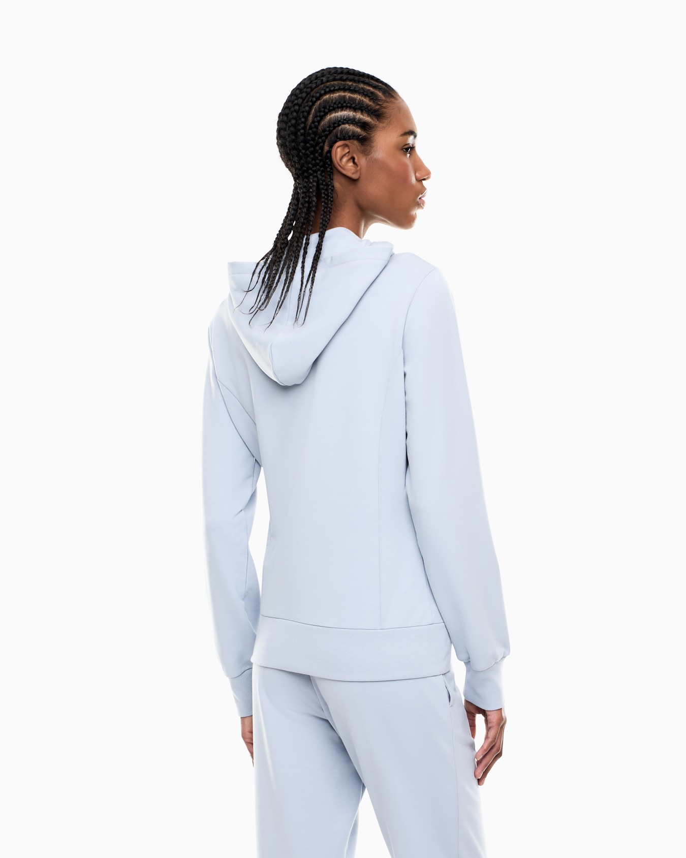 Evolution hooded sweatshirt in a stretch viscose-blend Slide 2